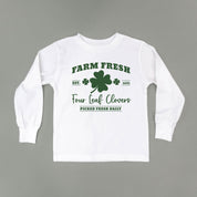 Farm Fresh Four Leaf Clovers - Child Long Sleeve Tee Little Mama Shirt Shop