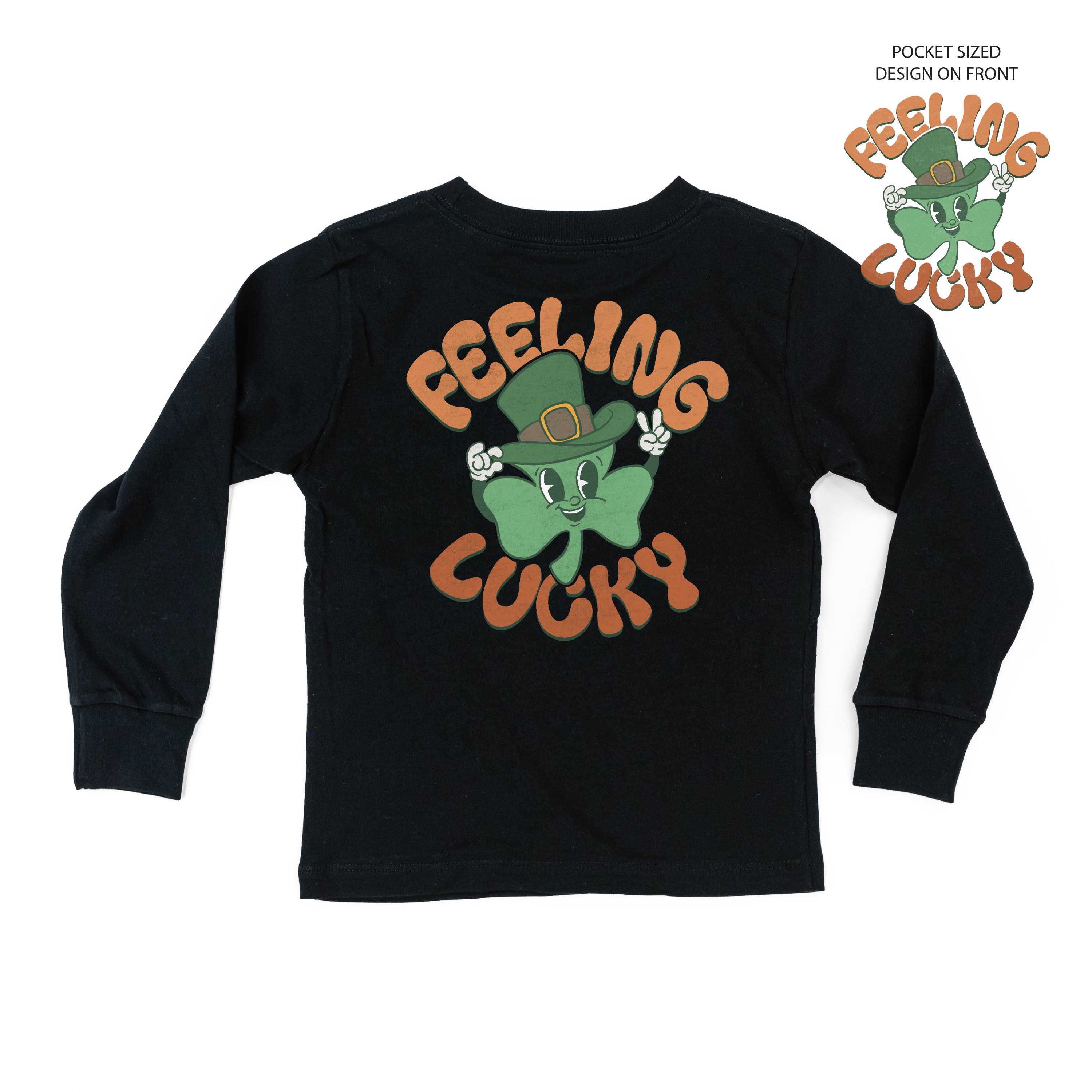 Feeling Lucky (pf&b) - Child Long Sleeve Tee Little Mama Shirt Shop