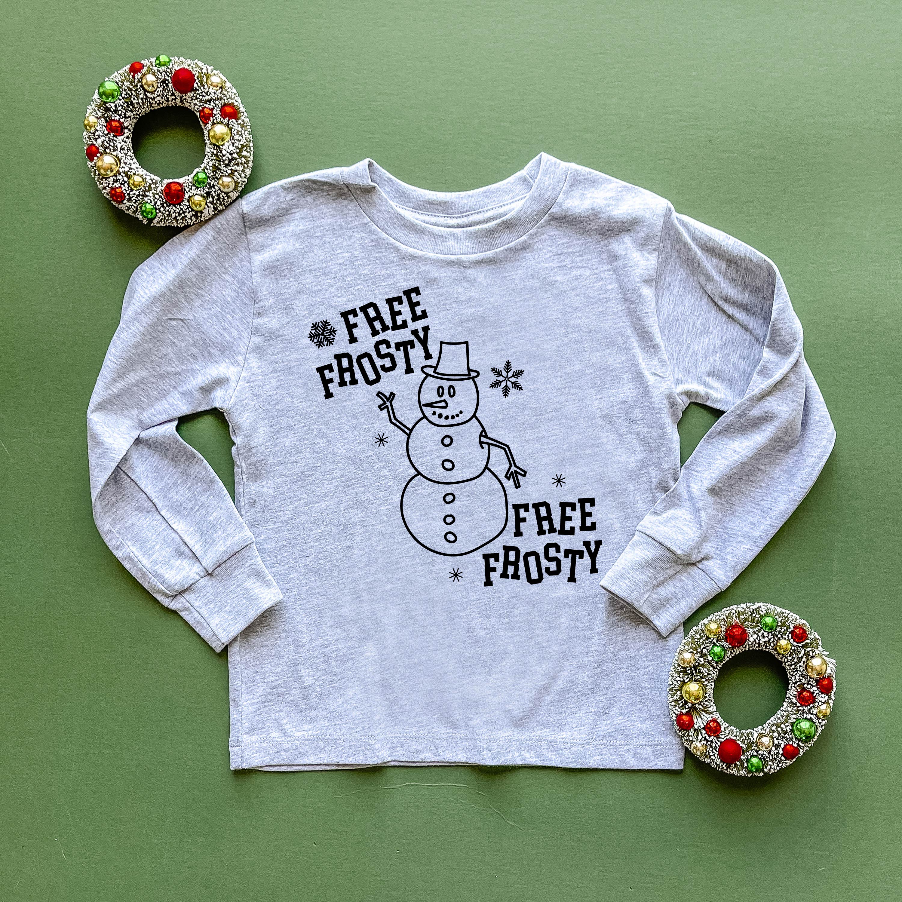 Free Frosty - Child LONG SLEEVE Tee Little Mama Shirt Shop