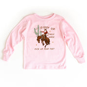 Giddy Up Jingle Horse - Child LONG SLEEVE Tee Little Mama Shirt Shop