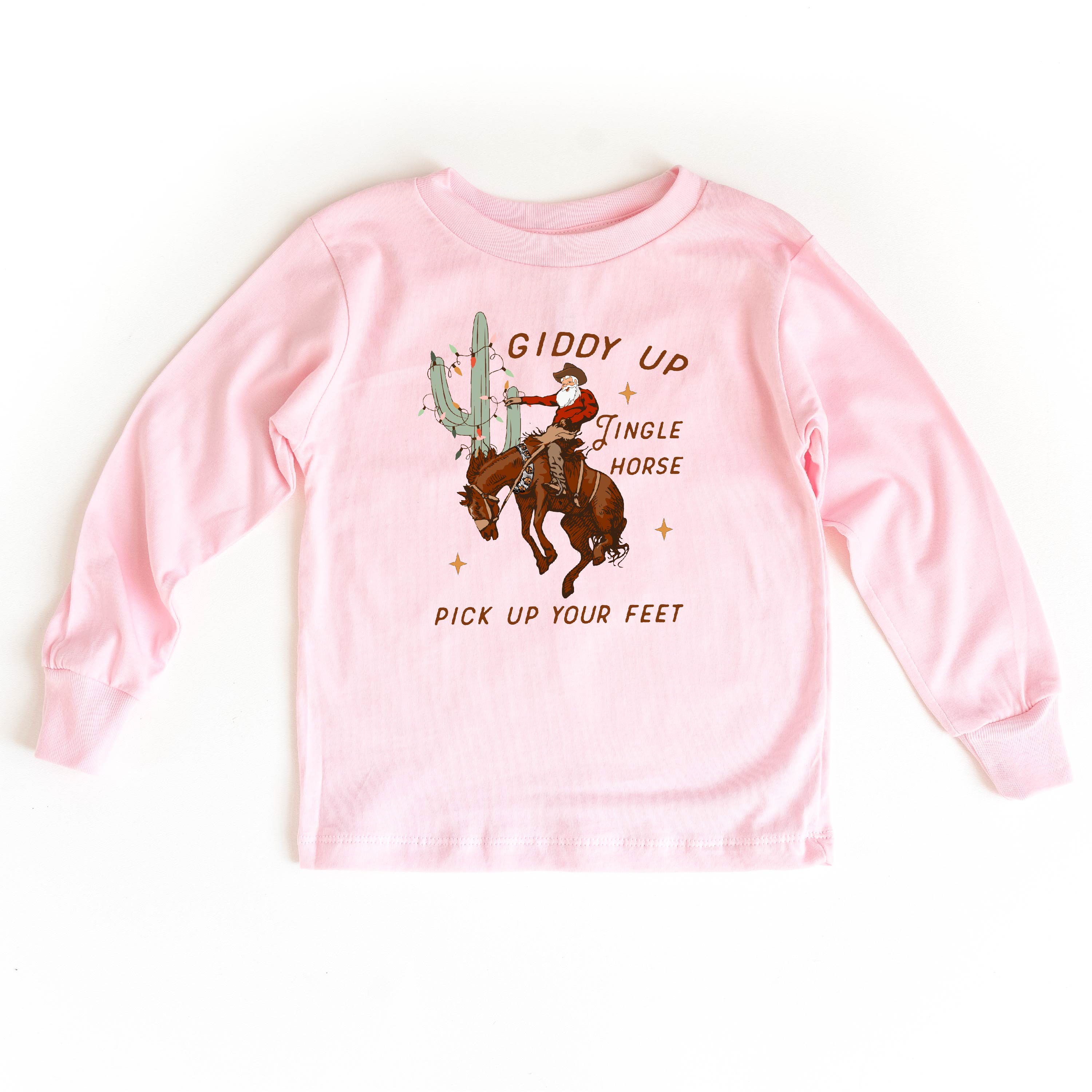 Giddy Up Jingle Horse - Child LONG SLEEVE Tee Little Mama Shirt Shop