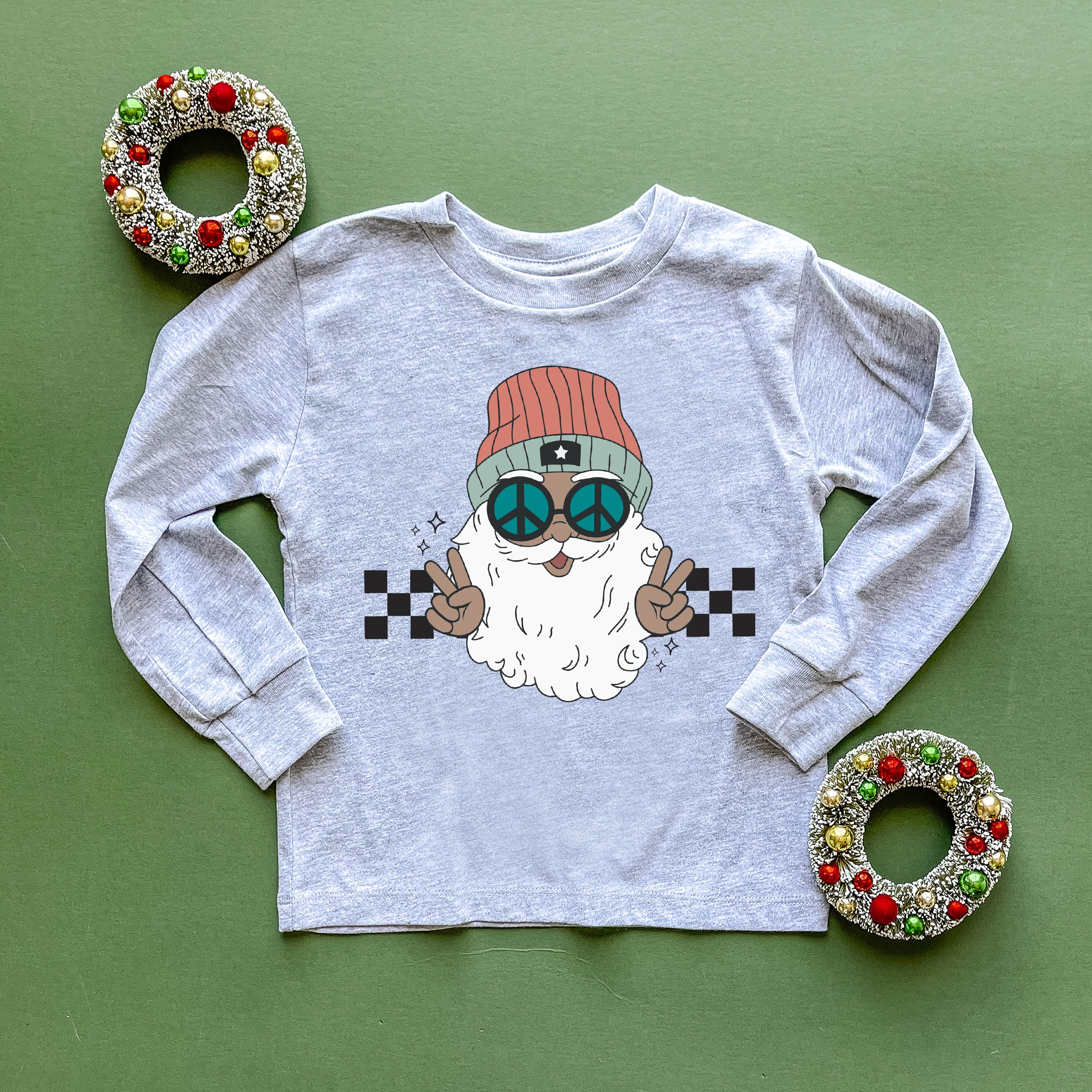 Groovy Santa - Child LONG SLEEVE Tee Little Mama Shirt Shop