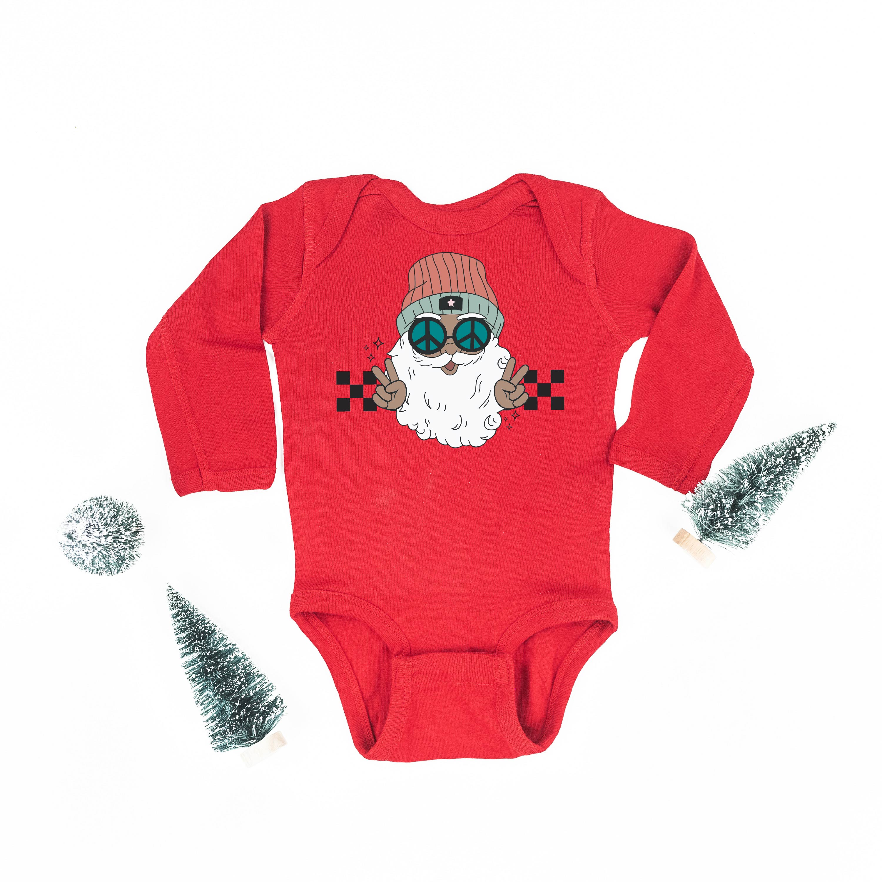 Groovy Santa - Child LONG SLEEVE Tee Little Mama Shirt Shop