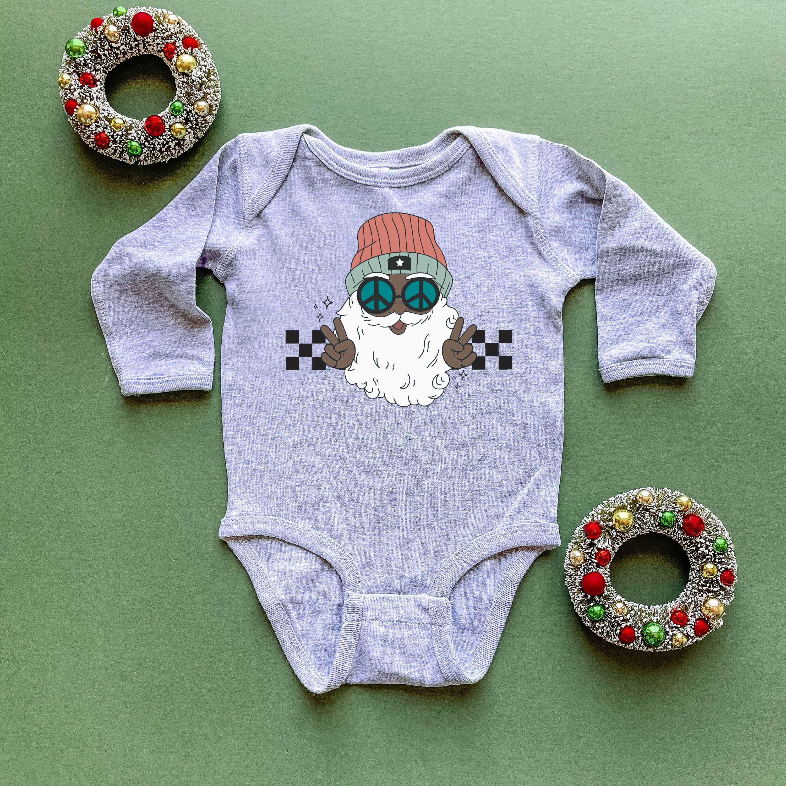 Groovy Santa - Child LONG SLEEVE Tee Little Mama Shirt Shop
