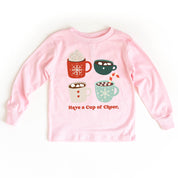 Have A Cup Of Cheer - Child LONG SLEEVE Tee Little Mama Shirt Shop