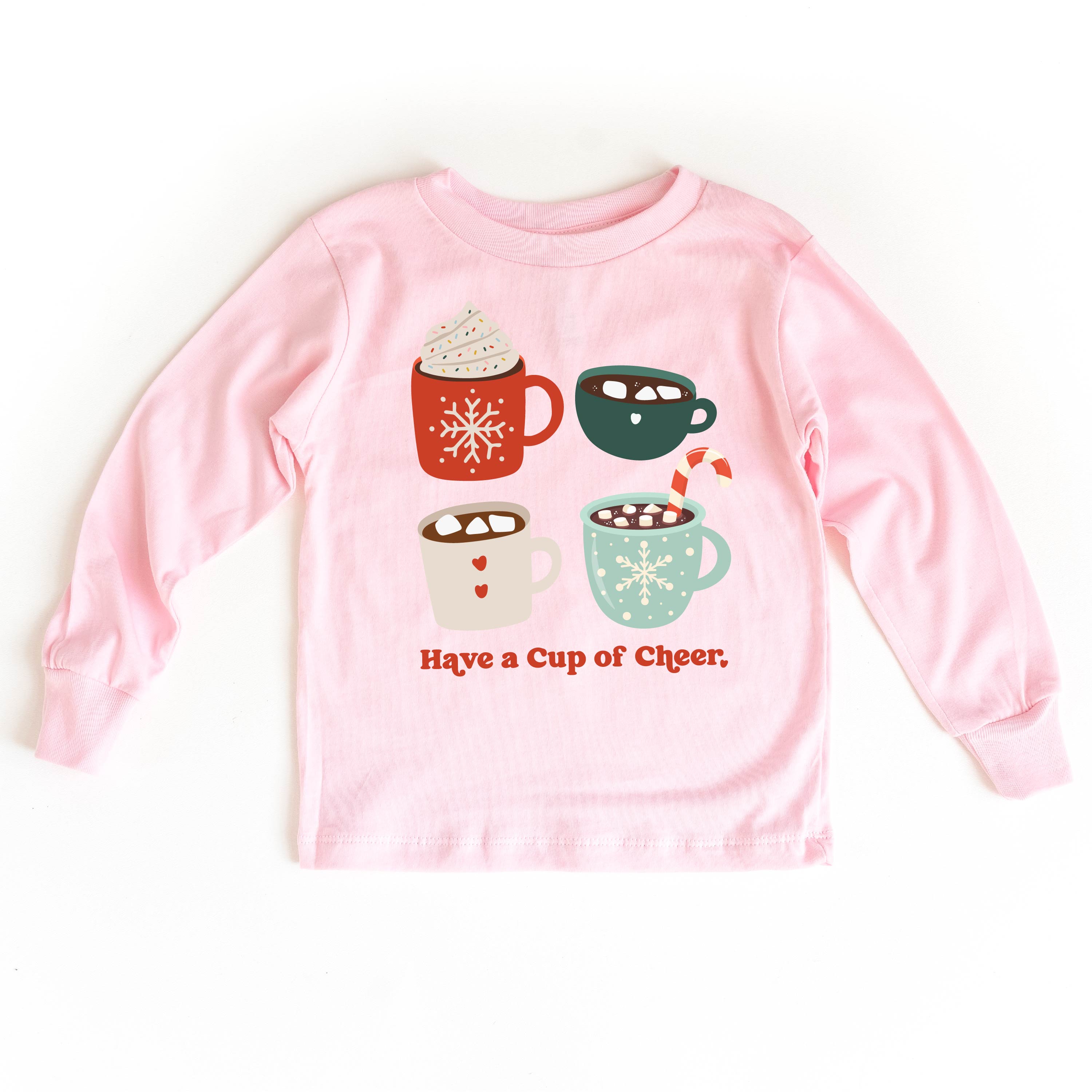 Have A Cup Of Cheer - Child LONG SLEEVE Tee Little Mama Shirt Shop