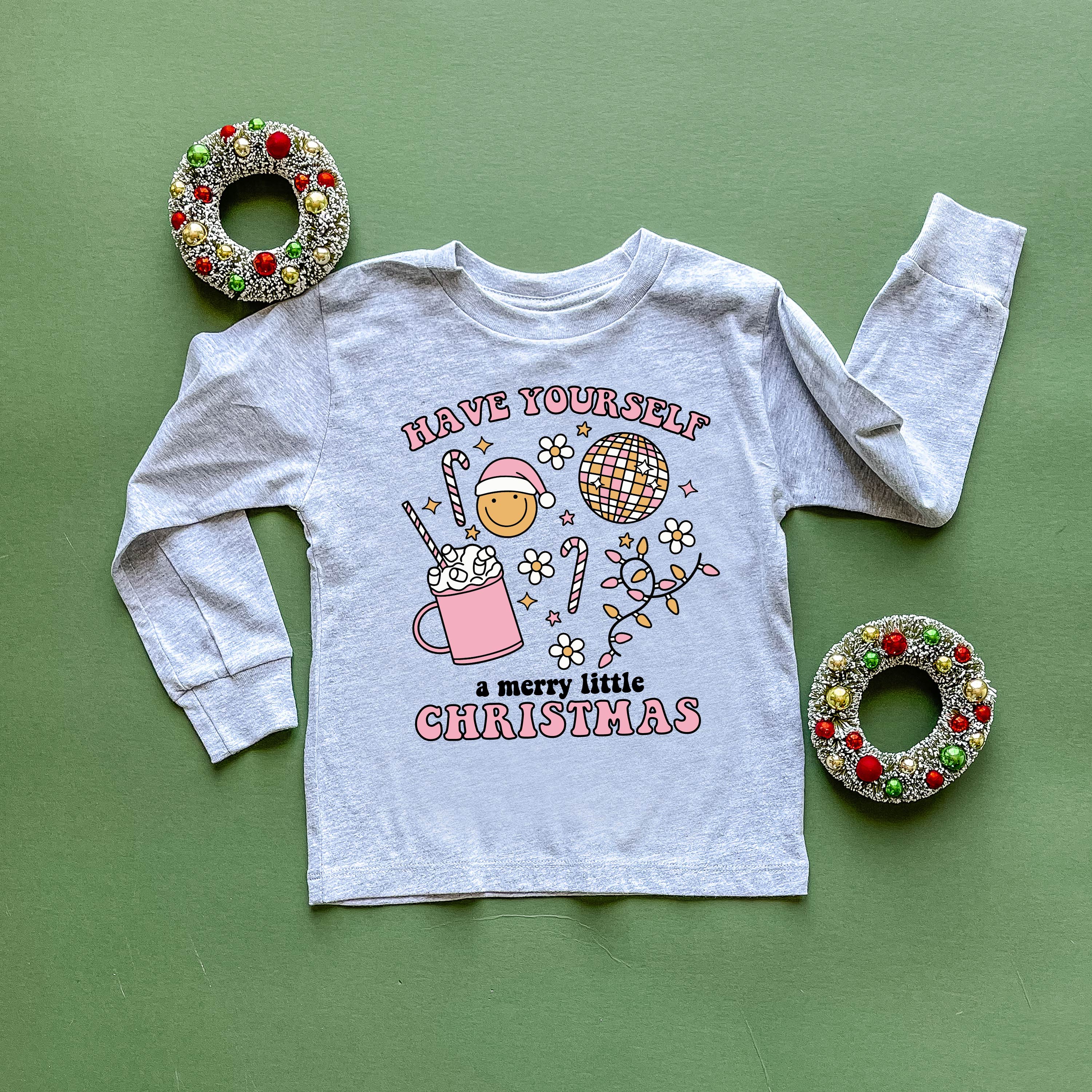 Have Yourself A Merry Little Christmas - Child LONG SLEEVE Tee Little Mama Shirt Shop