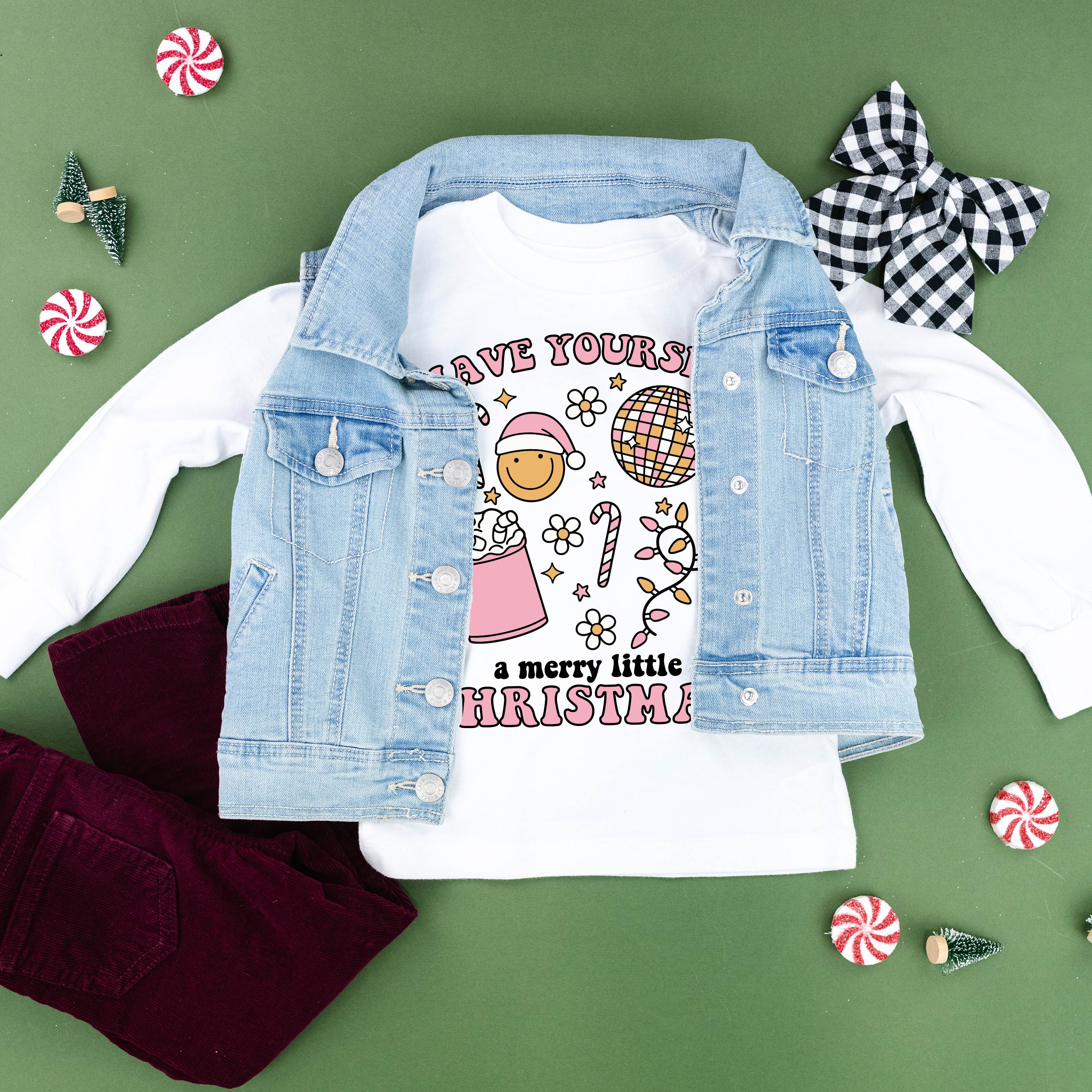 Have Yourself A Merry Little Christmas - Child LONG SLEEVE Tee Little Mama Shirt Shop
