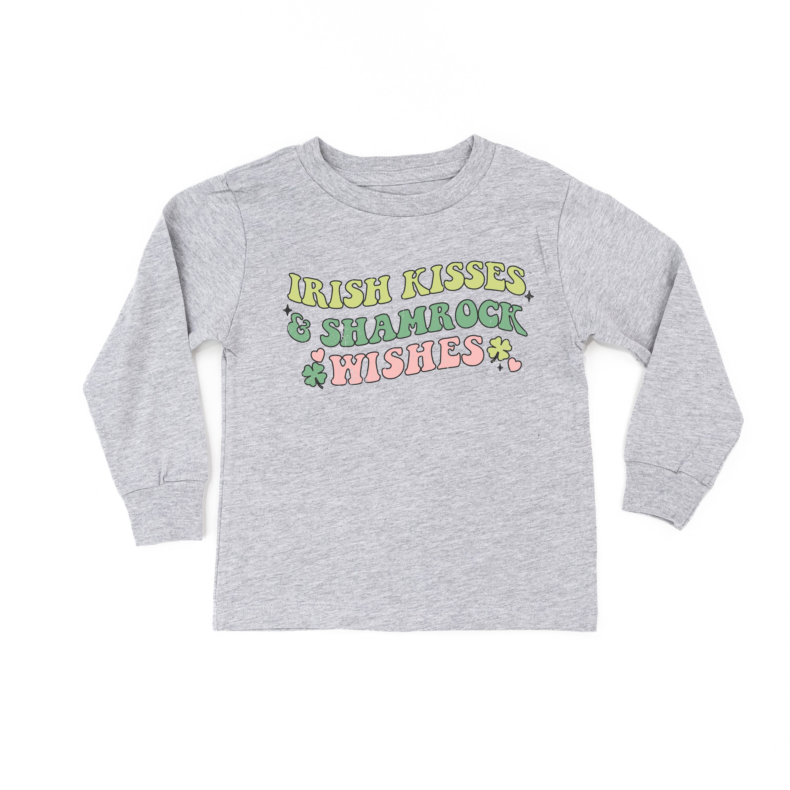 kids_long_sleeve_tees_irish_wishes_shamrock_kisses_little_mama_shirt_shop