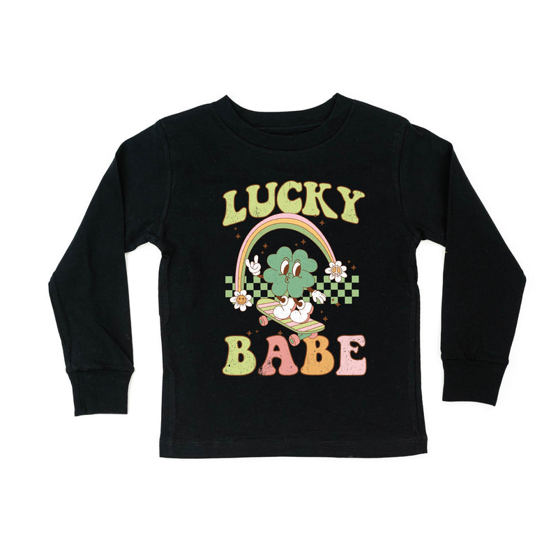 Skateboard - Lucky Babe - Long Sleeve Child Shirt