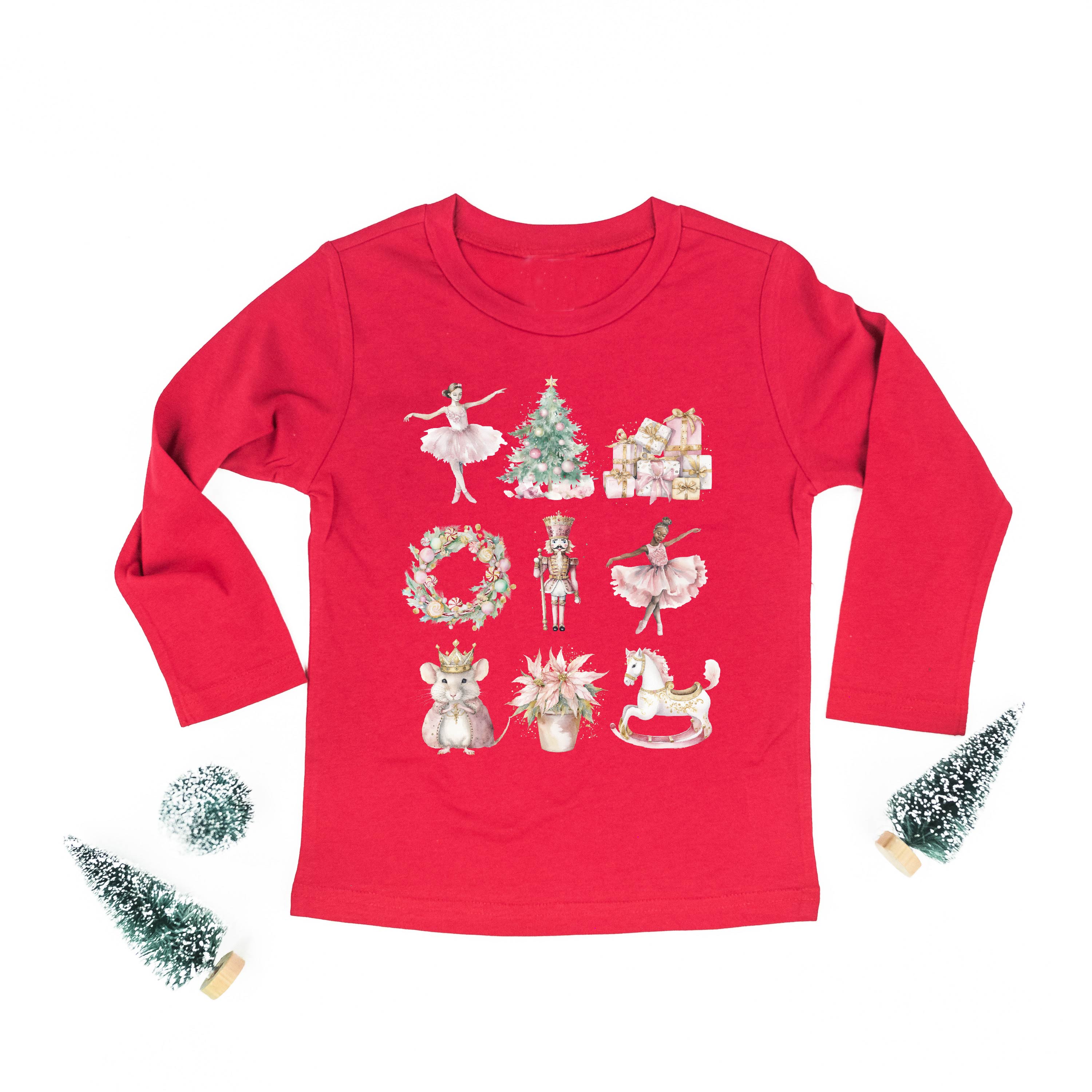 Watercolor Nutcracker - Child LONG SLEEVE Tee Little Mama Shirt Shop
