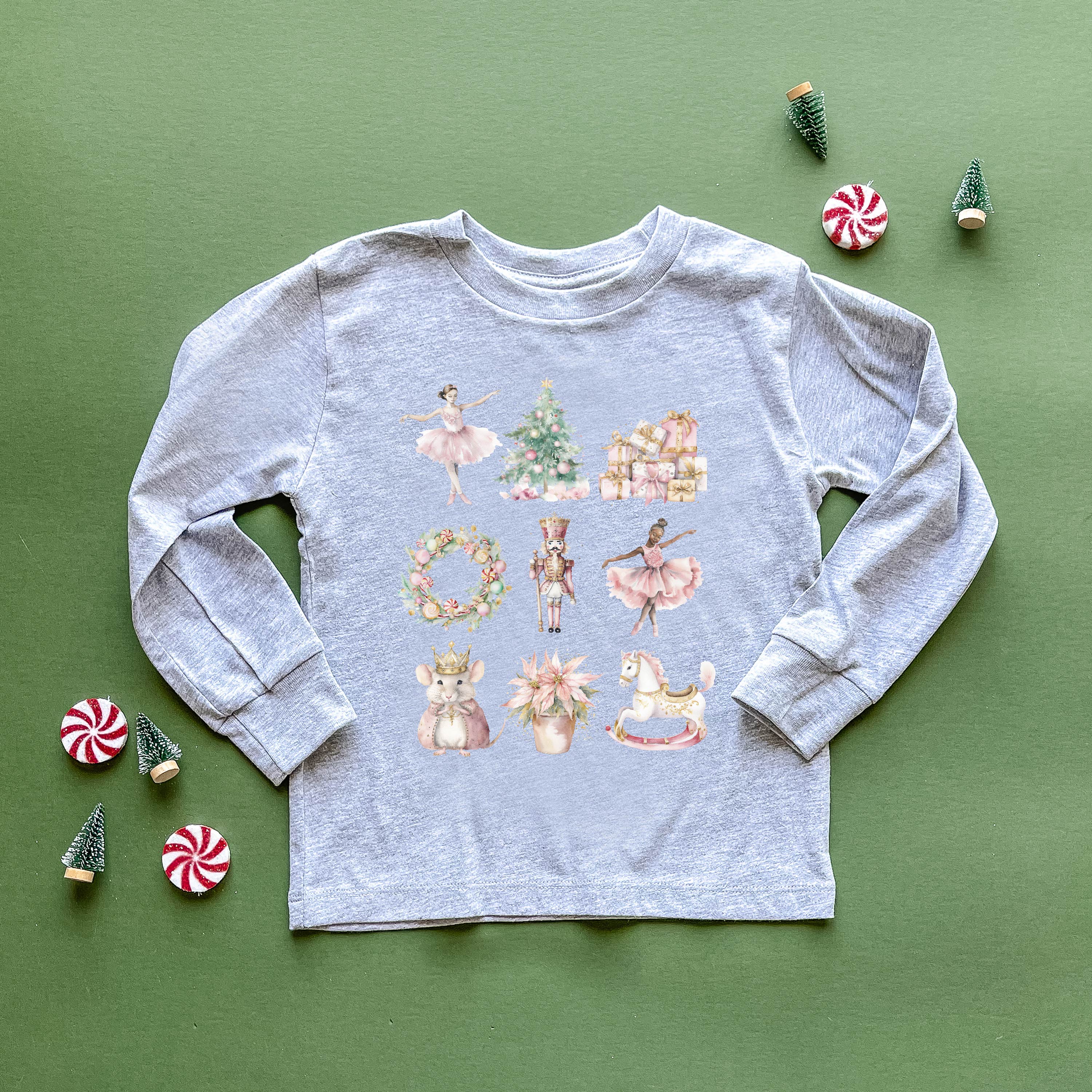 Watercolor Nutcracker - Child LONG SLEEVE Tee Little Mama Shirt Shop