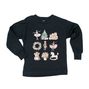 Watercolor Nutcracker - Child LONG SLEEVE Tee Little Mama Shirt Shop