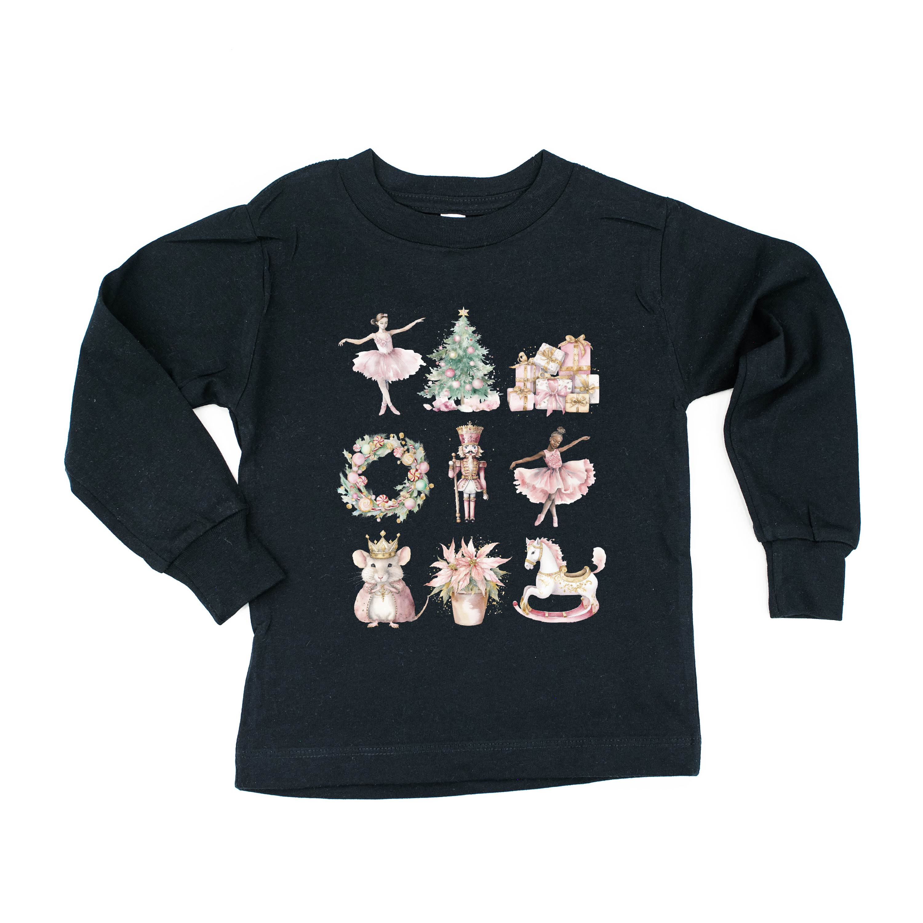 Watercolor Nutcracker - Child LONG SLEEVE Tee Little Mama Shirt Shop