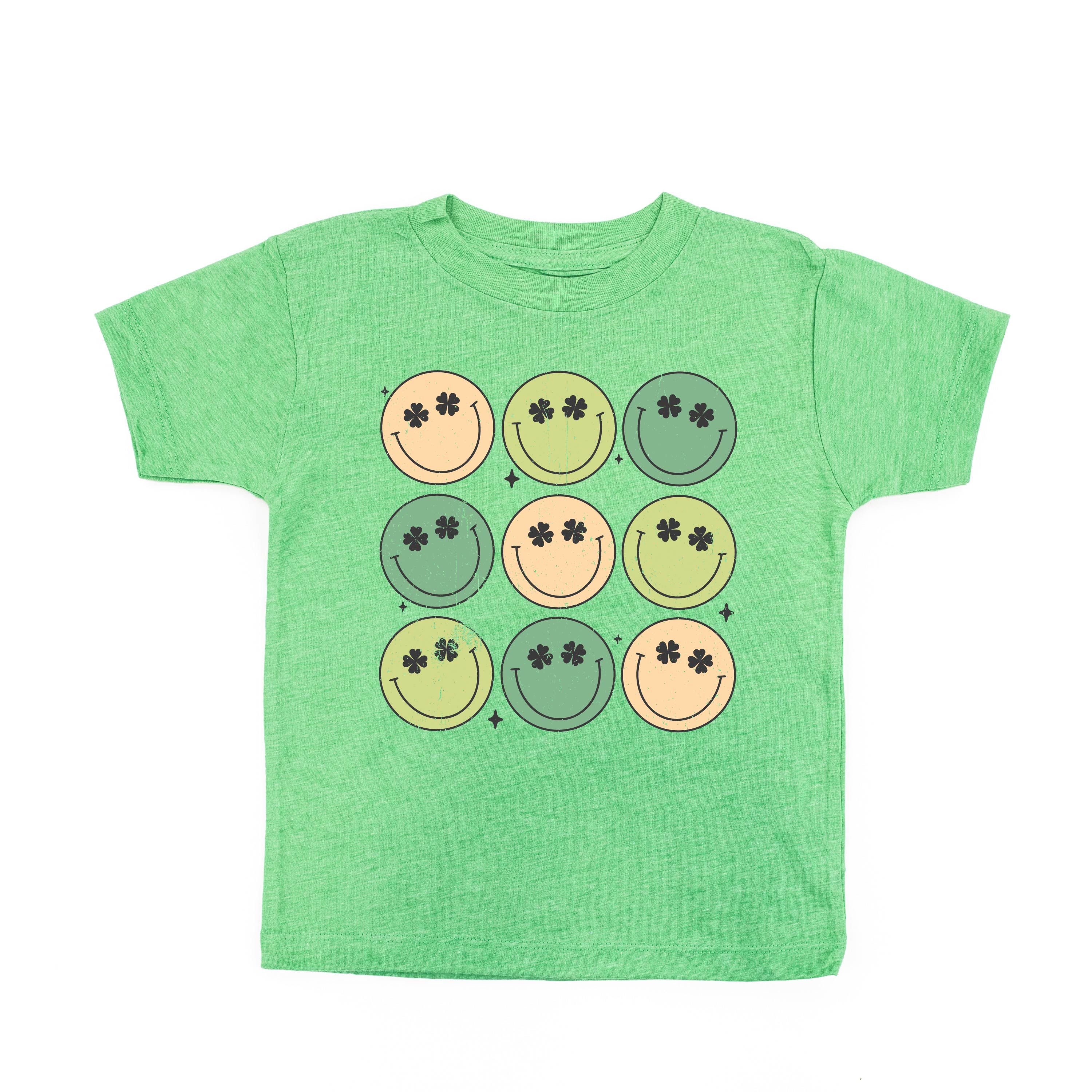 3x3 - St. Patrick's Day Smilies - Child Tee Little Mama Shirt Shop