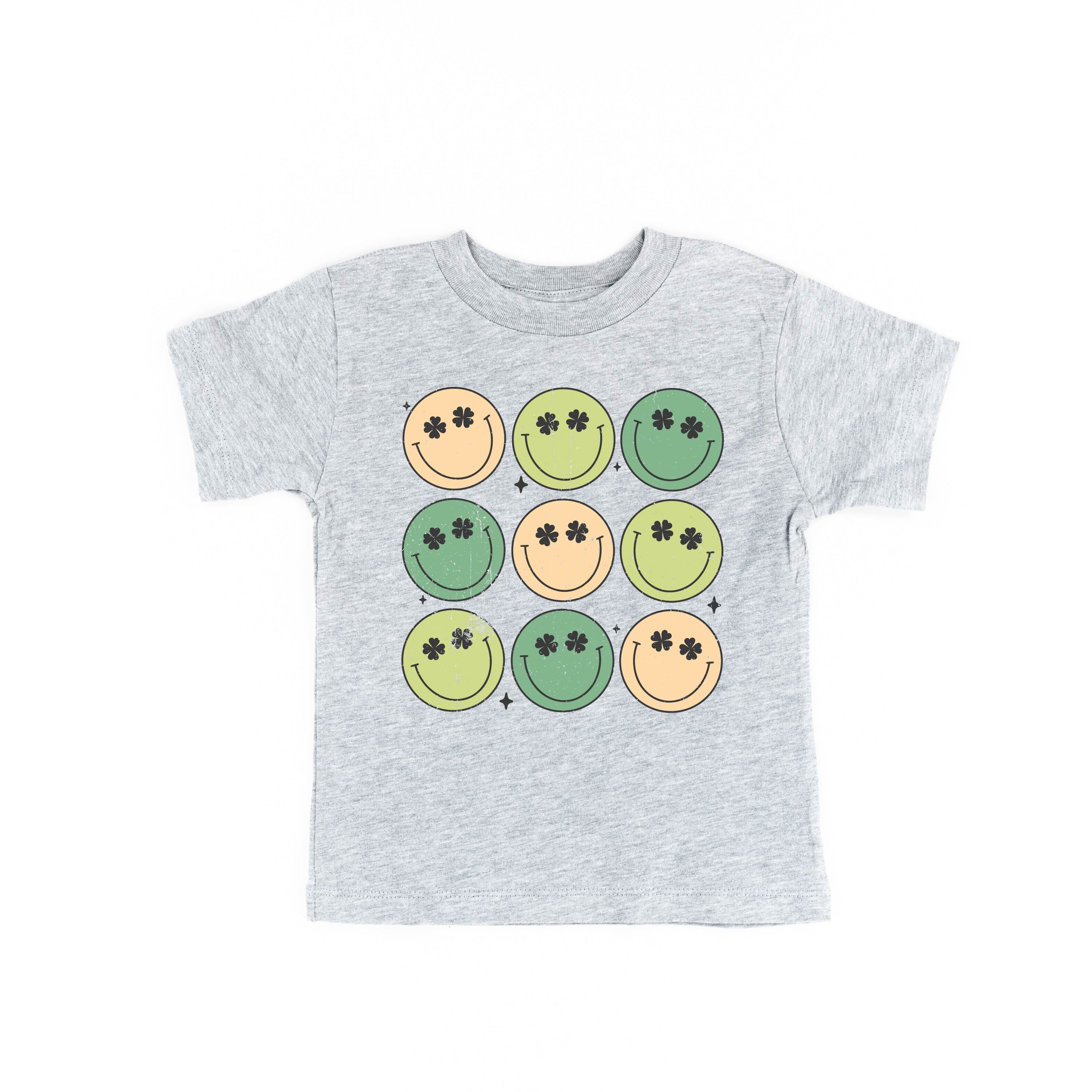 3x3 - St. Patrick's Day Smilies - Child Tee Little Mama Shirt Shop