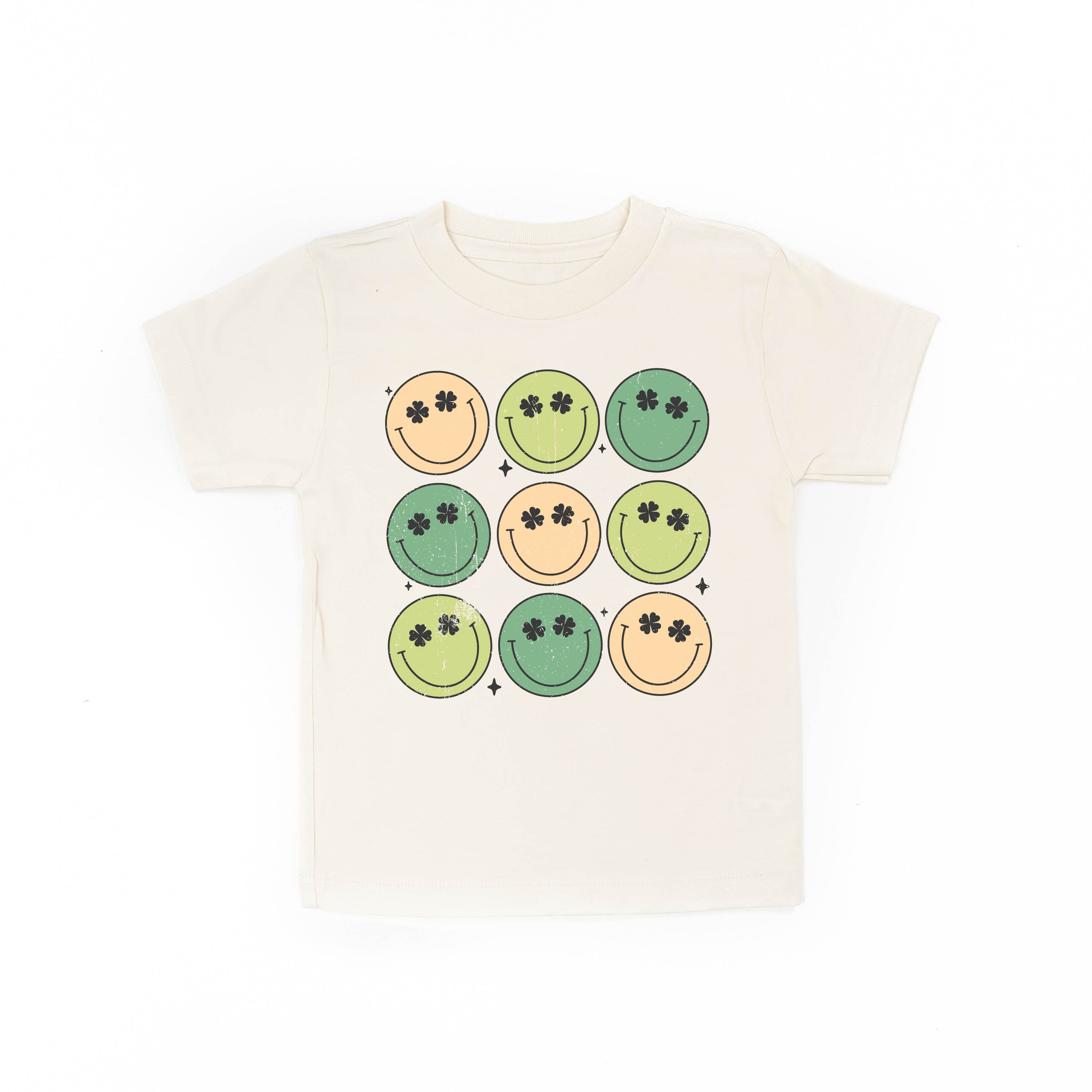 3x3 - St. Patrick's Day Smilies - Child Tee Little Mama Shirt Shop
