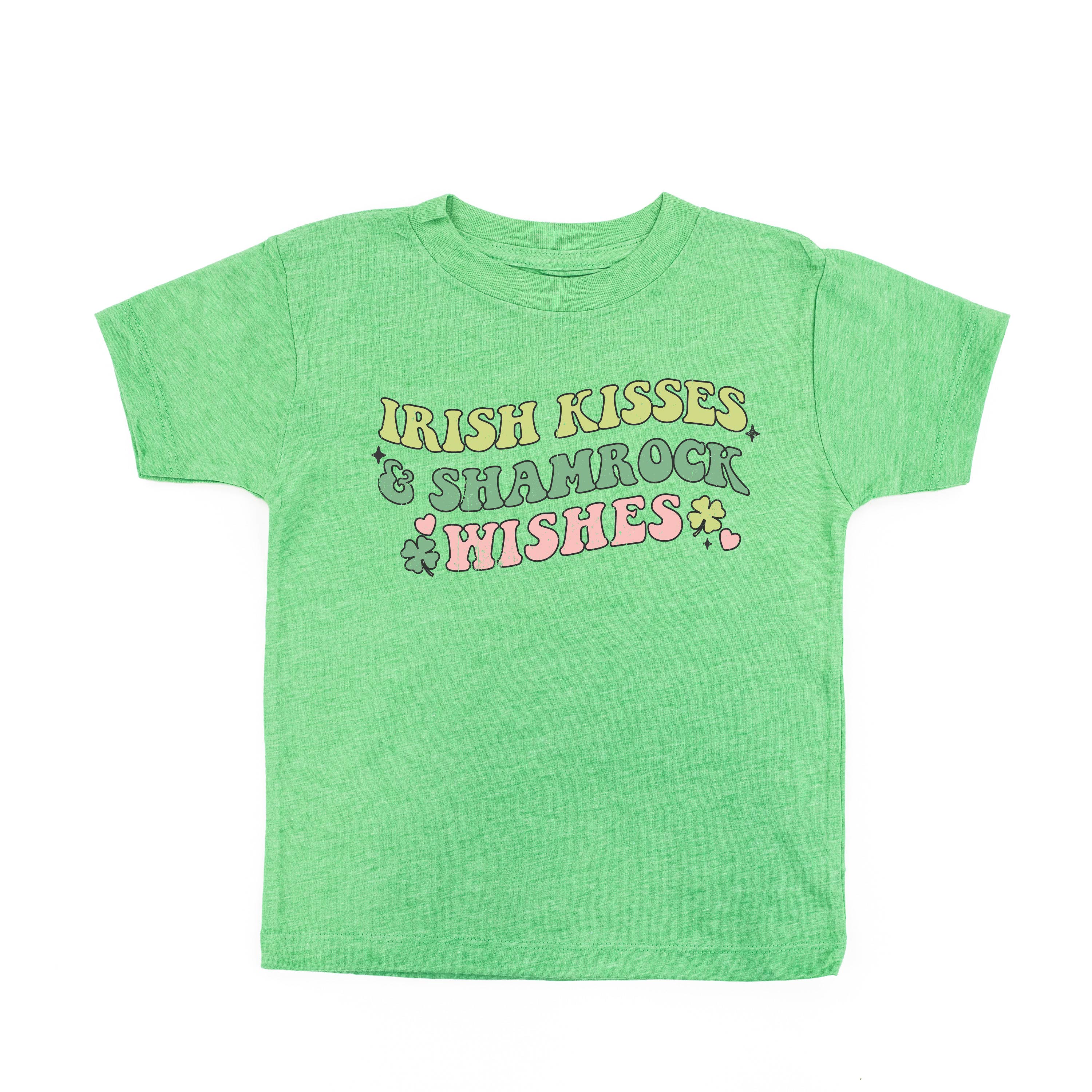 Irish Kisses & Shamrock Wishes - Child Tee Little Mama Shirt Shop
