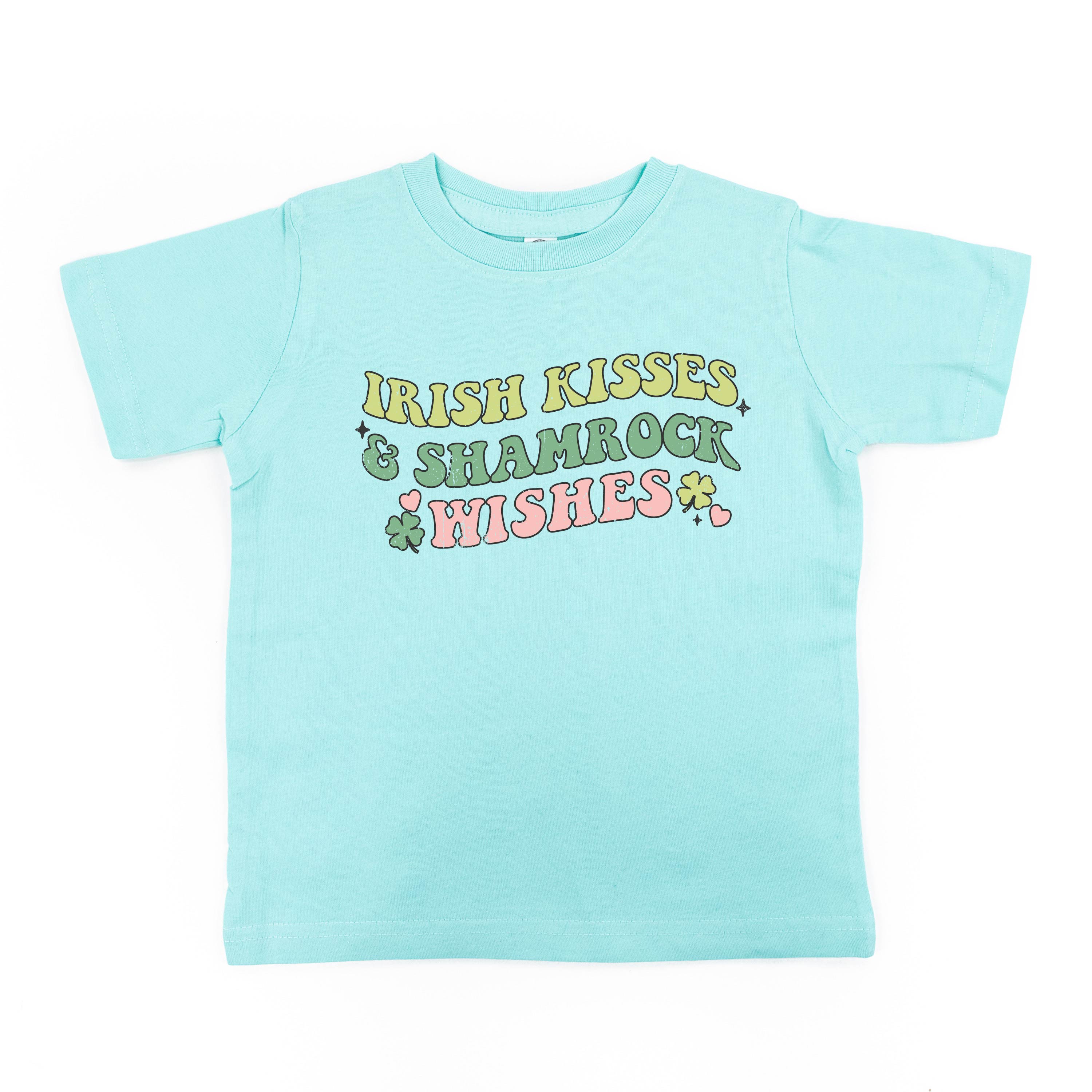 Irish Kisses & Shamrock Wishes - Child Tee Little Mama Shirt Shop