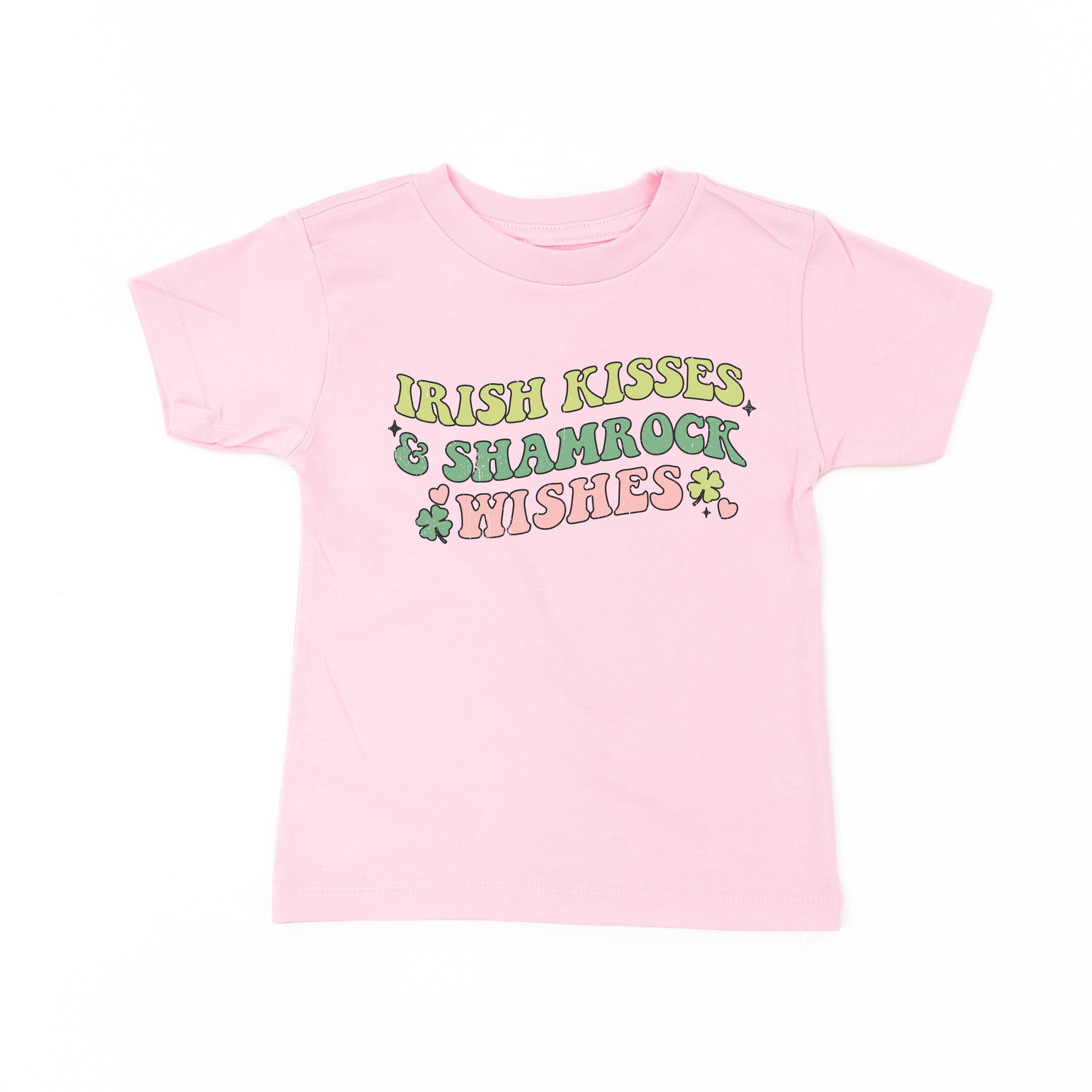 Irish Kisses & Shamrock Wishes - Child Tee Little Mama Shirt Shop