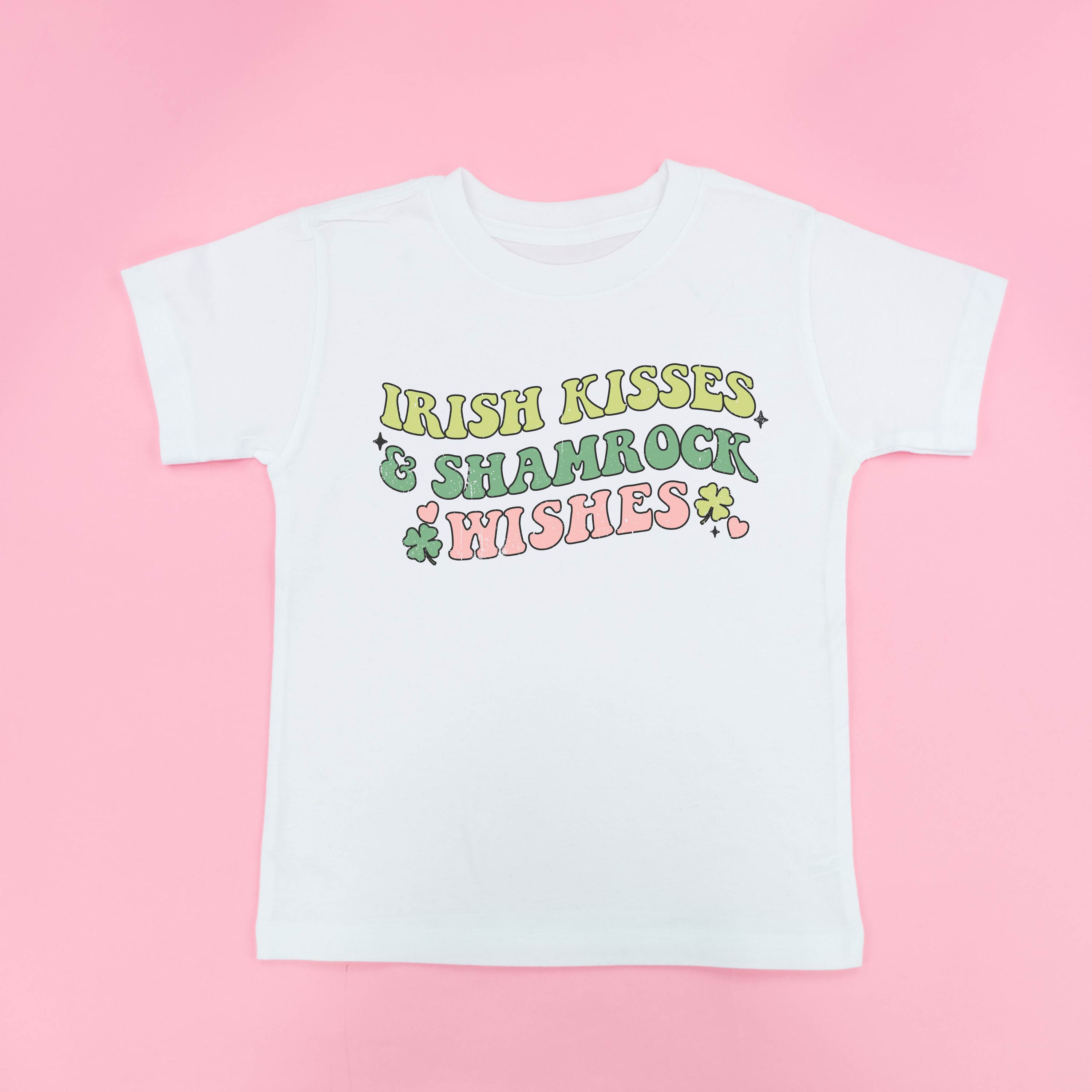 kids_short_sleeve_tees_irish_wishes_shamrock_kisses_little_mama_shirt_shop