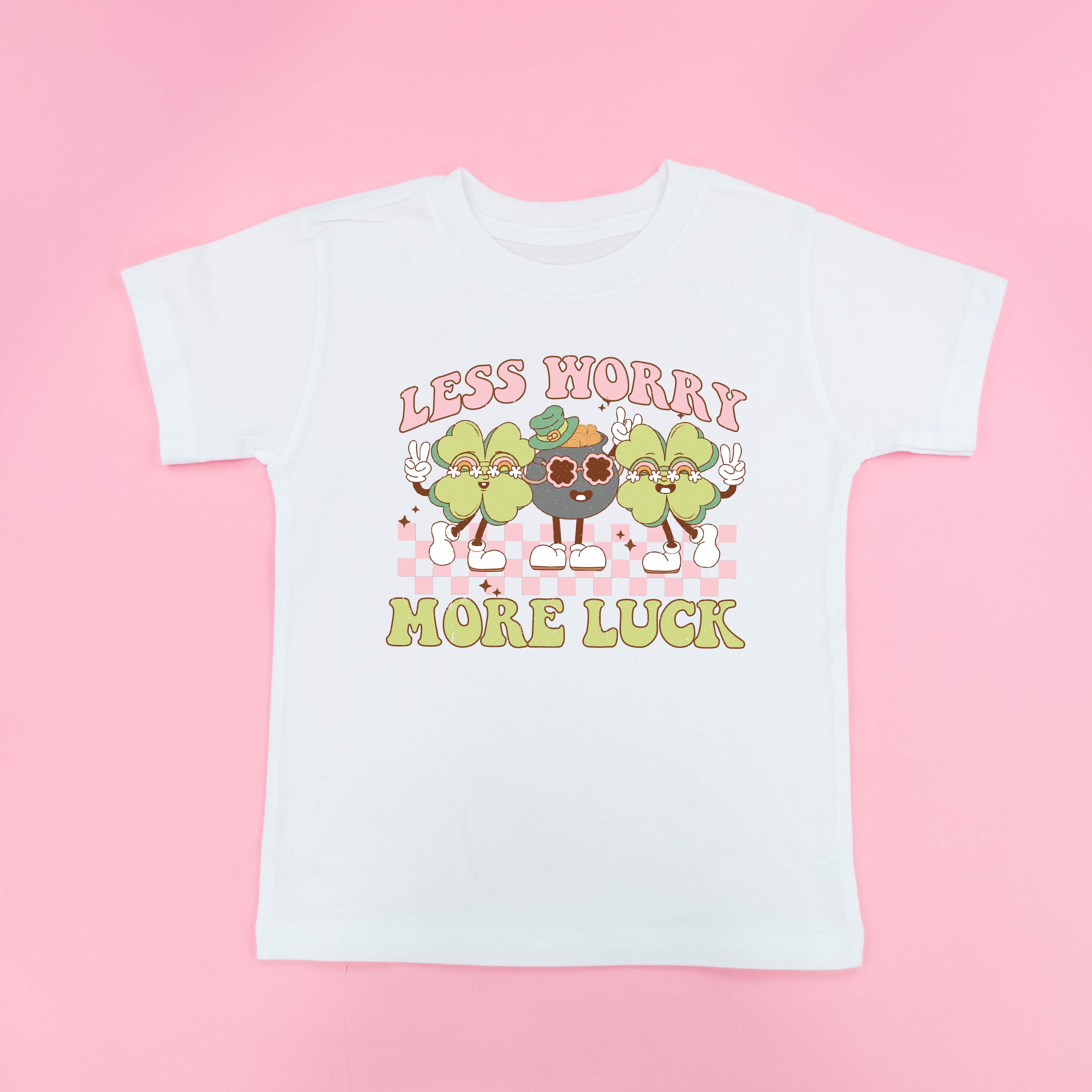 Less Worry More Luck - Child Tee Little Mama Shirt Shop