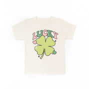 Green Oversized Lucky Shamrock - Child Tee Little Mama Shirt Shop