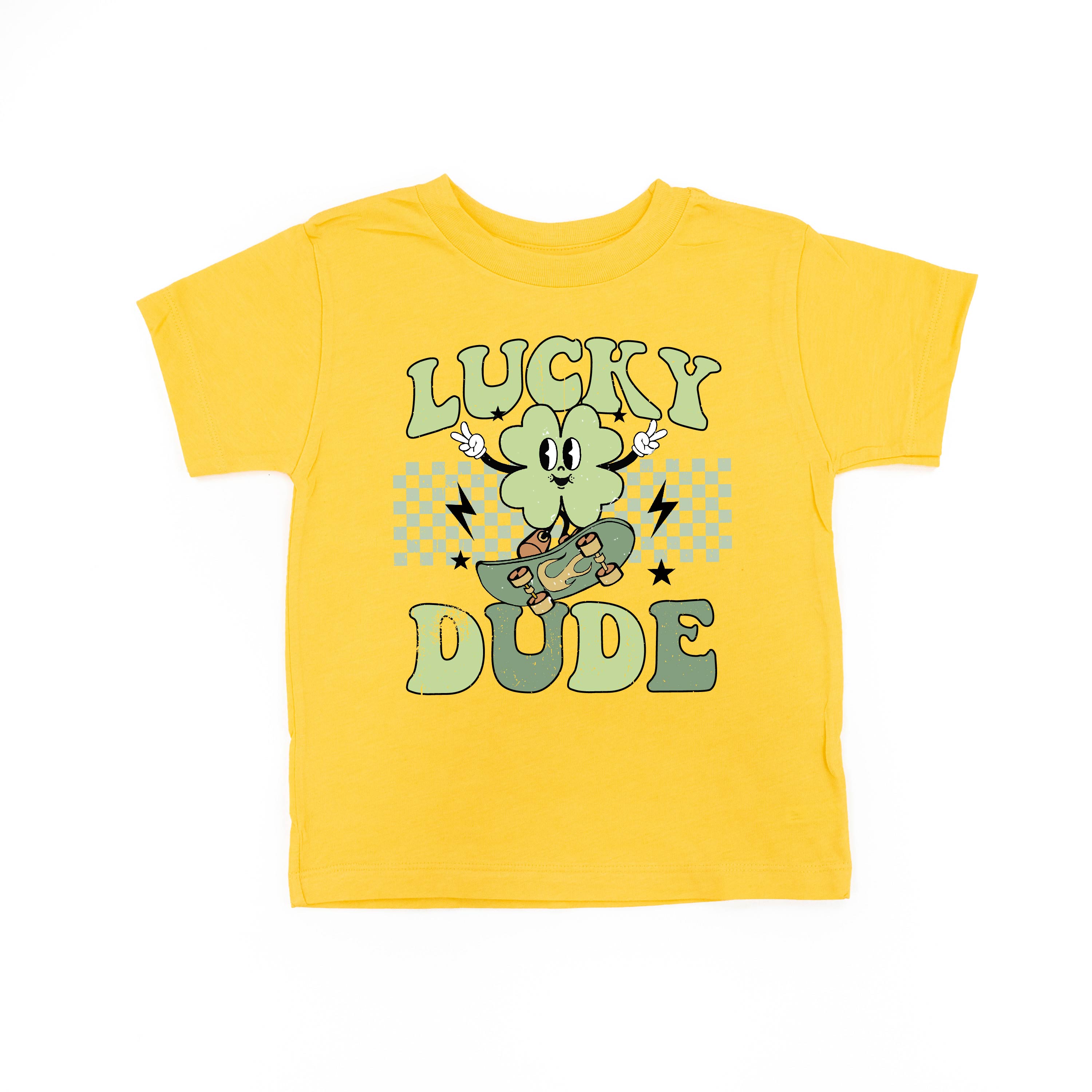 Skateboard - Lucky Dude - Child Tee Little Mama Shirt Shop