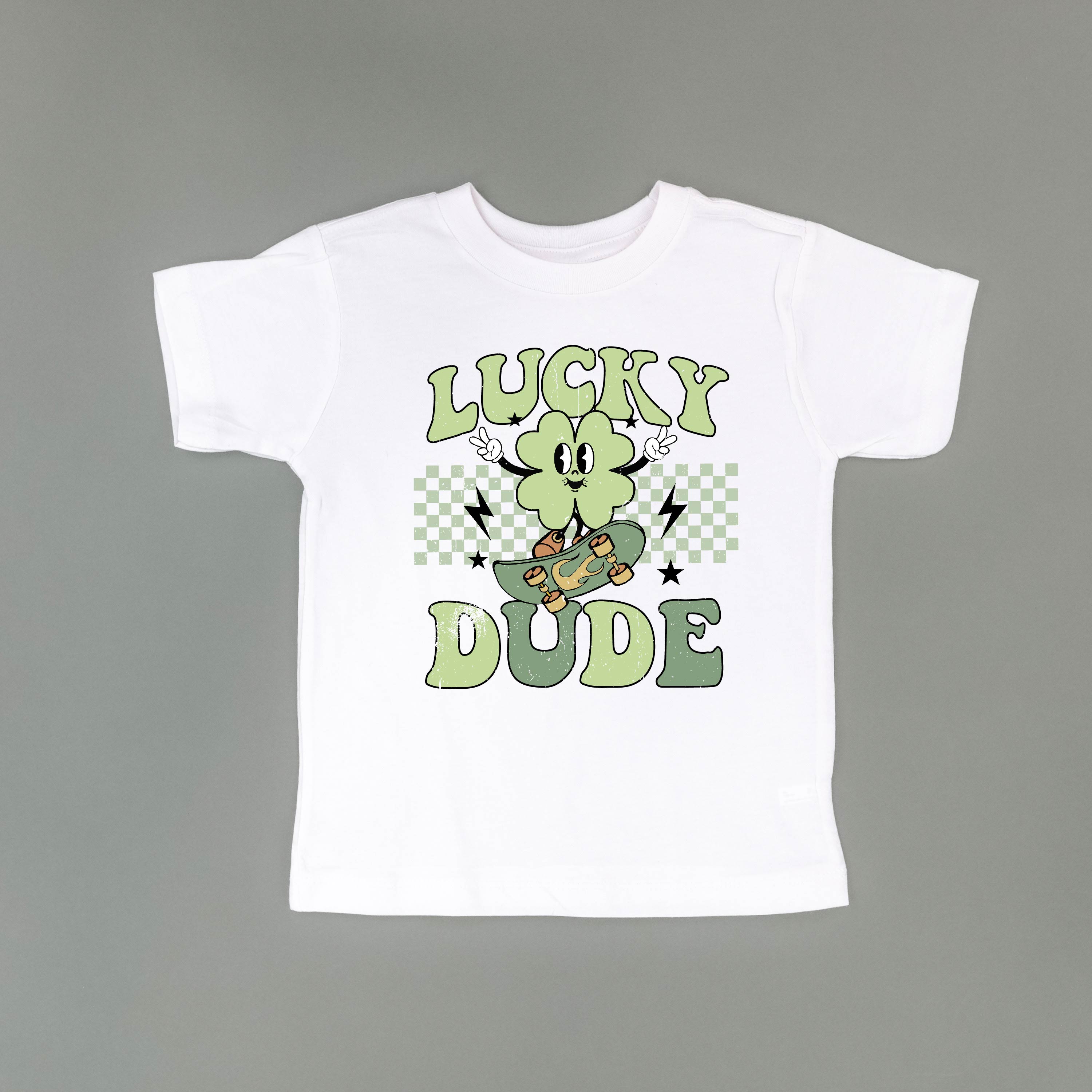 Skateboard - Lucky Dude - Child Tee Little Mama Shirt Shop