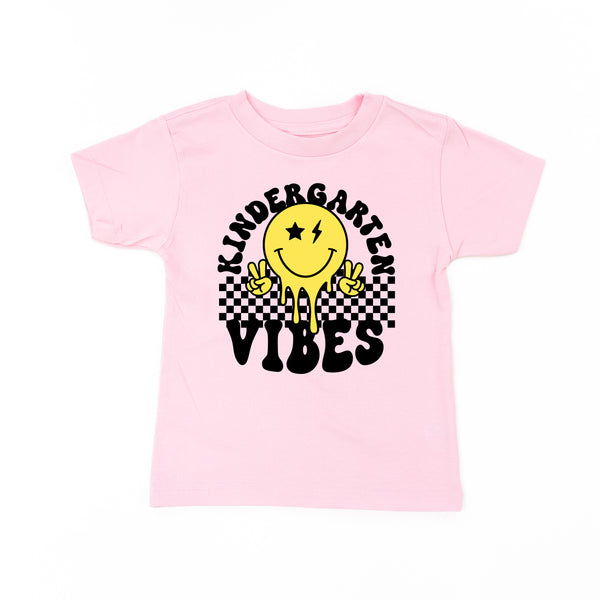Kindergarten Vibes - Peace Smiley - Short Sleeve Child Shirt