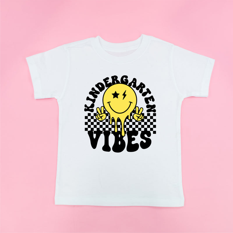 Kindergarten Vibes - Peace Smiley - Short Sleeve Child Shirt