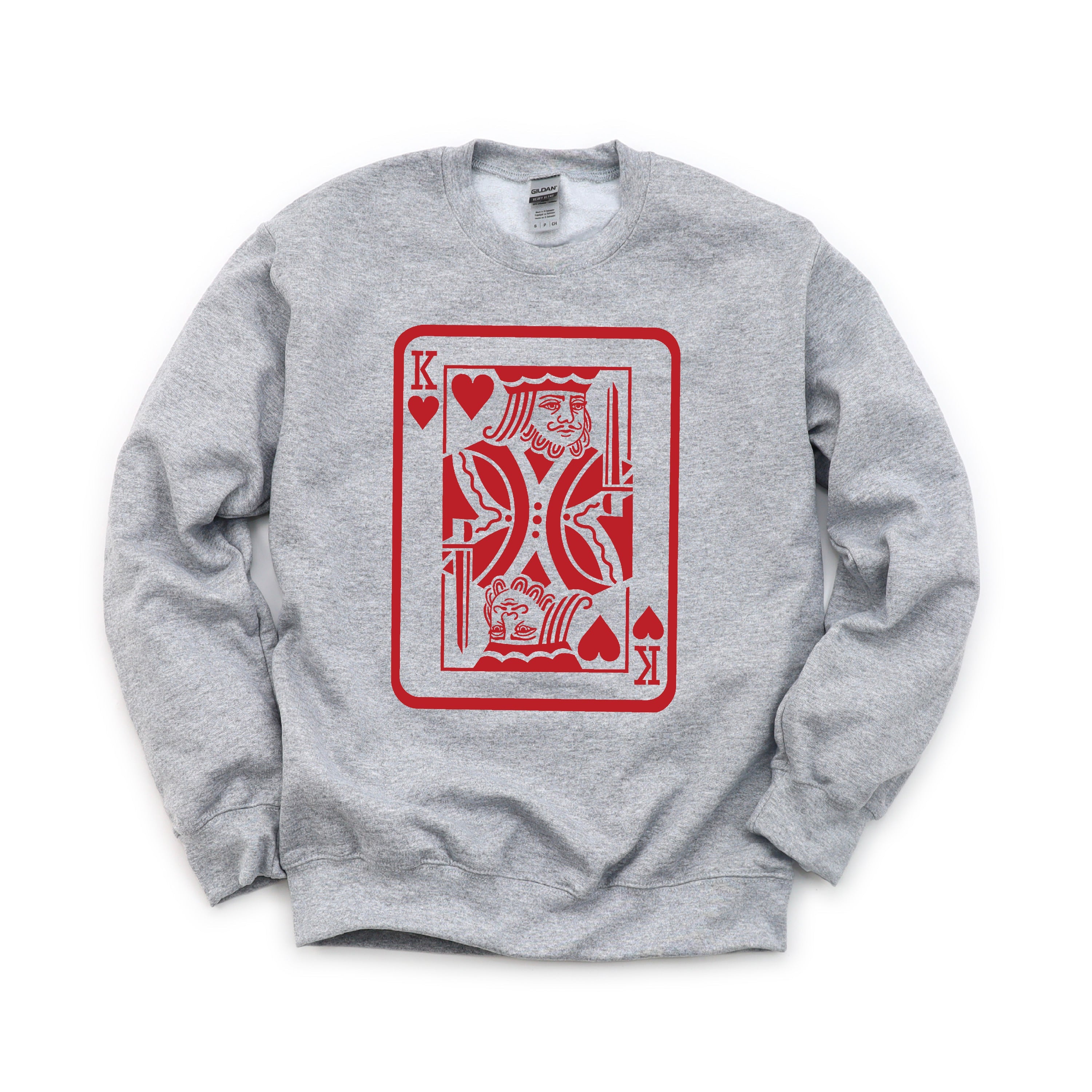 King Of Hearts - BASIC Fleece Little Mama Shirt Shop LLC