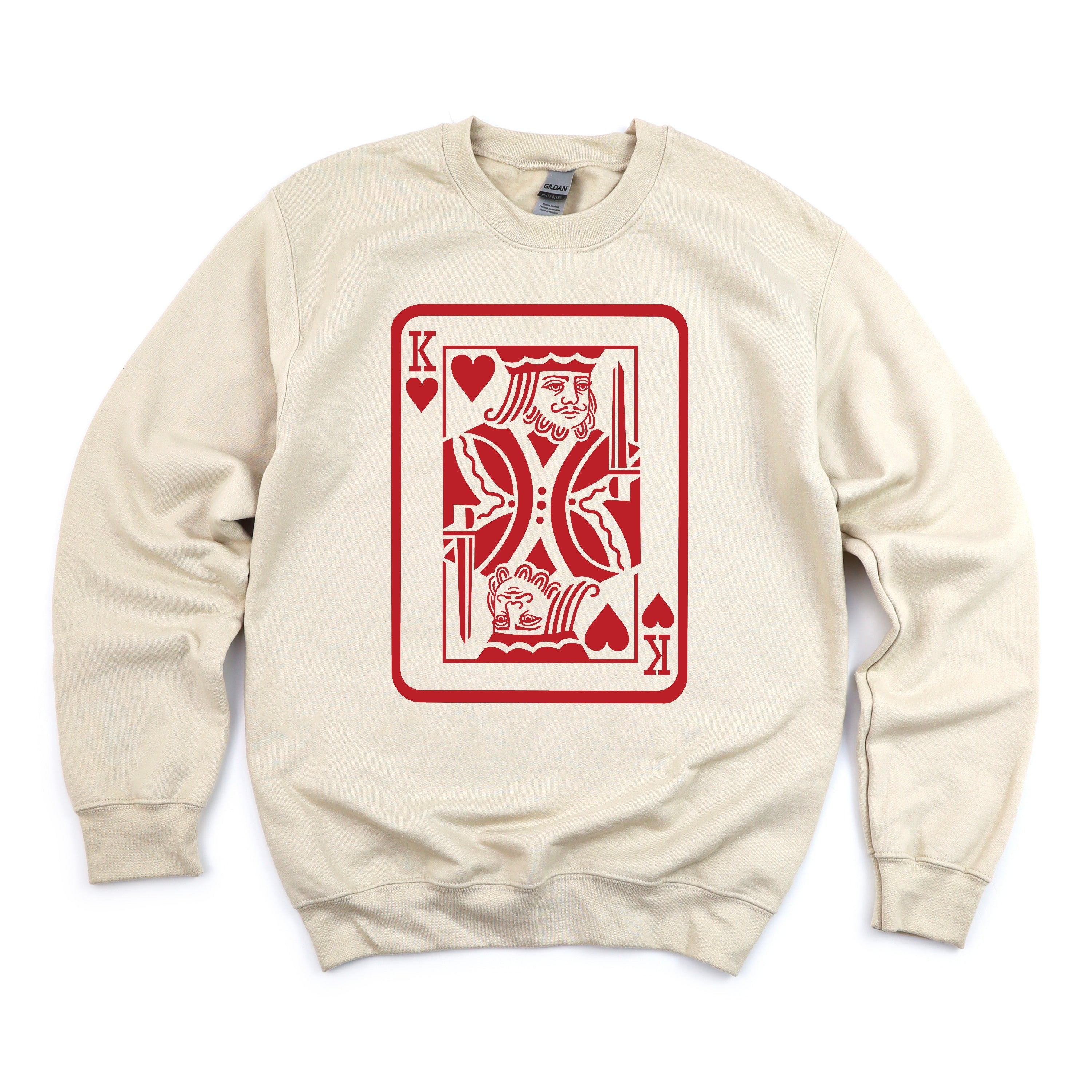 King Of Hearts - BASIC Fleece Little Mama Shirt Shop LLC