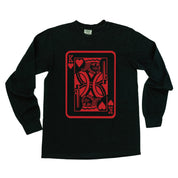 King Of Hearts - LONG SLEEVE Comfort Colors Tee Little Mama Shirt Shop