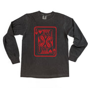King Of Hearts - LONG SLEEVE Comfort Colors Tee Little Mama Shirt Shop