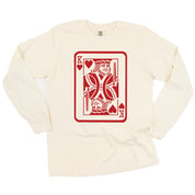 King Of Hearts - LONG SLEEVE Comfort Colors Tee Little Mama Shirt Shop