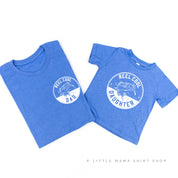 Reel Cool Dad (pocket) / Daughter - Set of 2 Tees Little Mama Shirt Shop