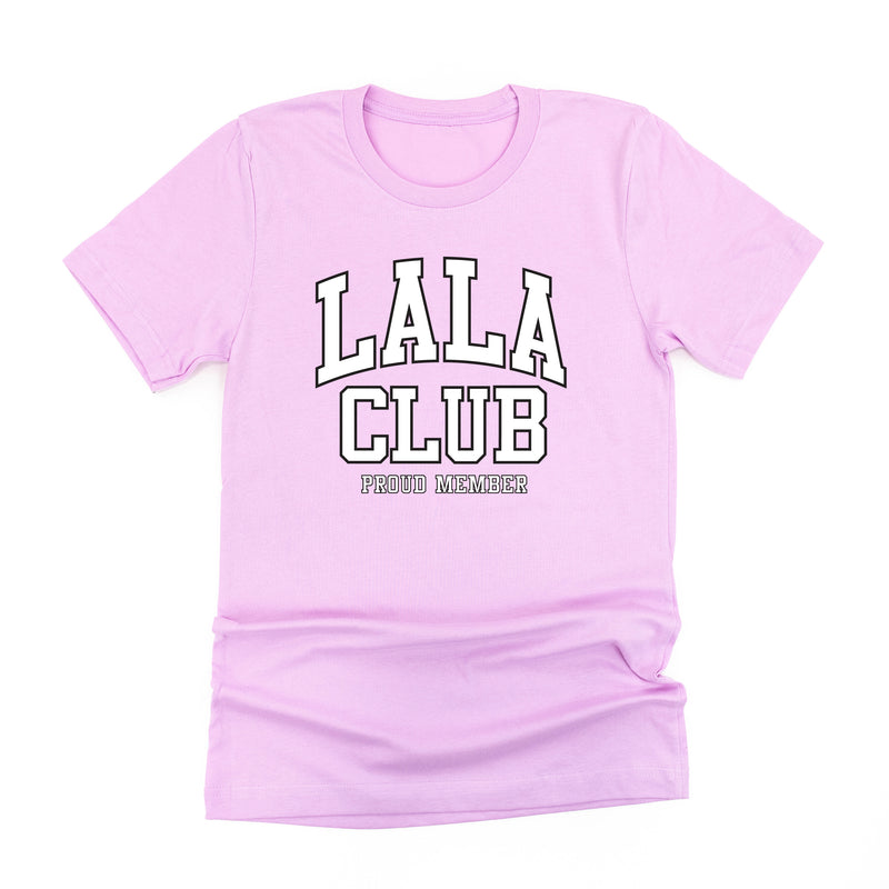 Varsity Style - LALA Club - Proud Member - Unisex Tee