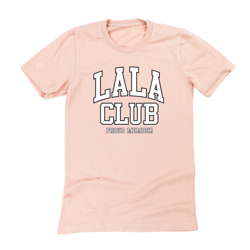 Varsity Style - LALA Club - Proud Member - Unisex Tee