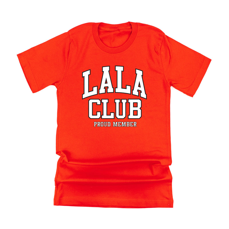 Varsity Style - LALA Club - Proud Member - Unisex Tee