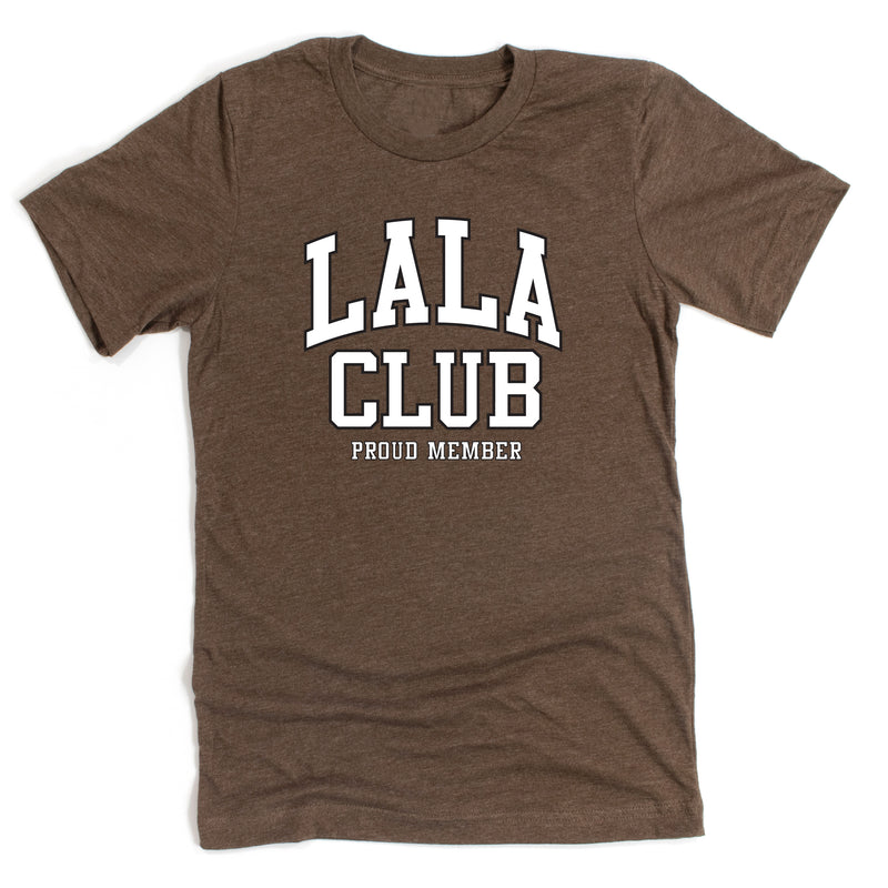 Varsity Style - LALA Club - Proud Member - Unisex Tee