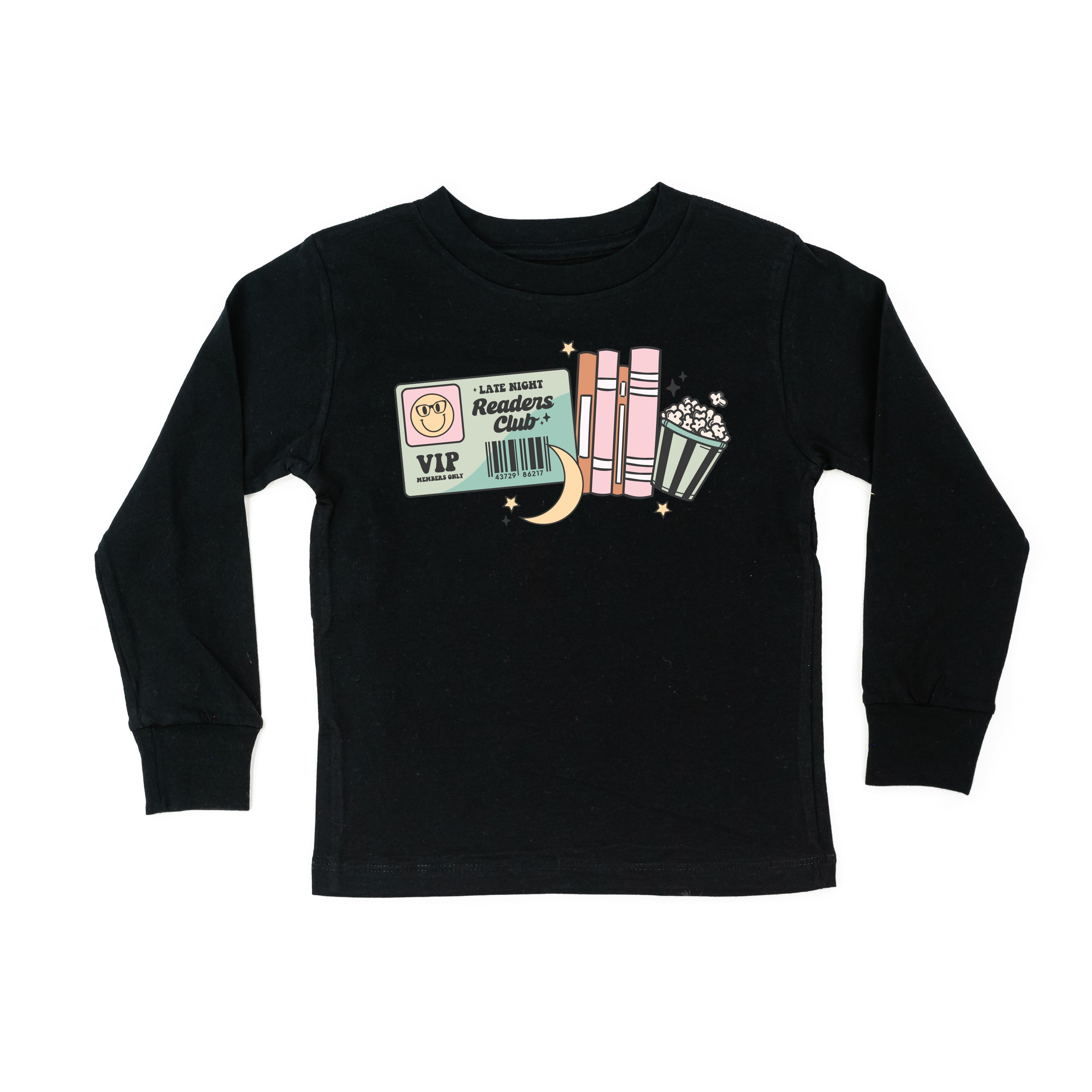 Late Night Readers Club - Child Long Sleeve Tee Little Mama Shirt Shop
