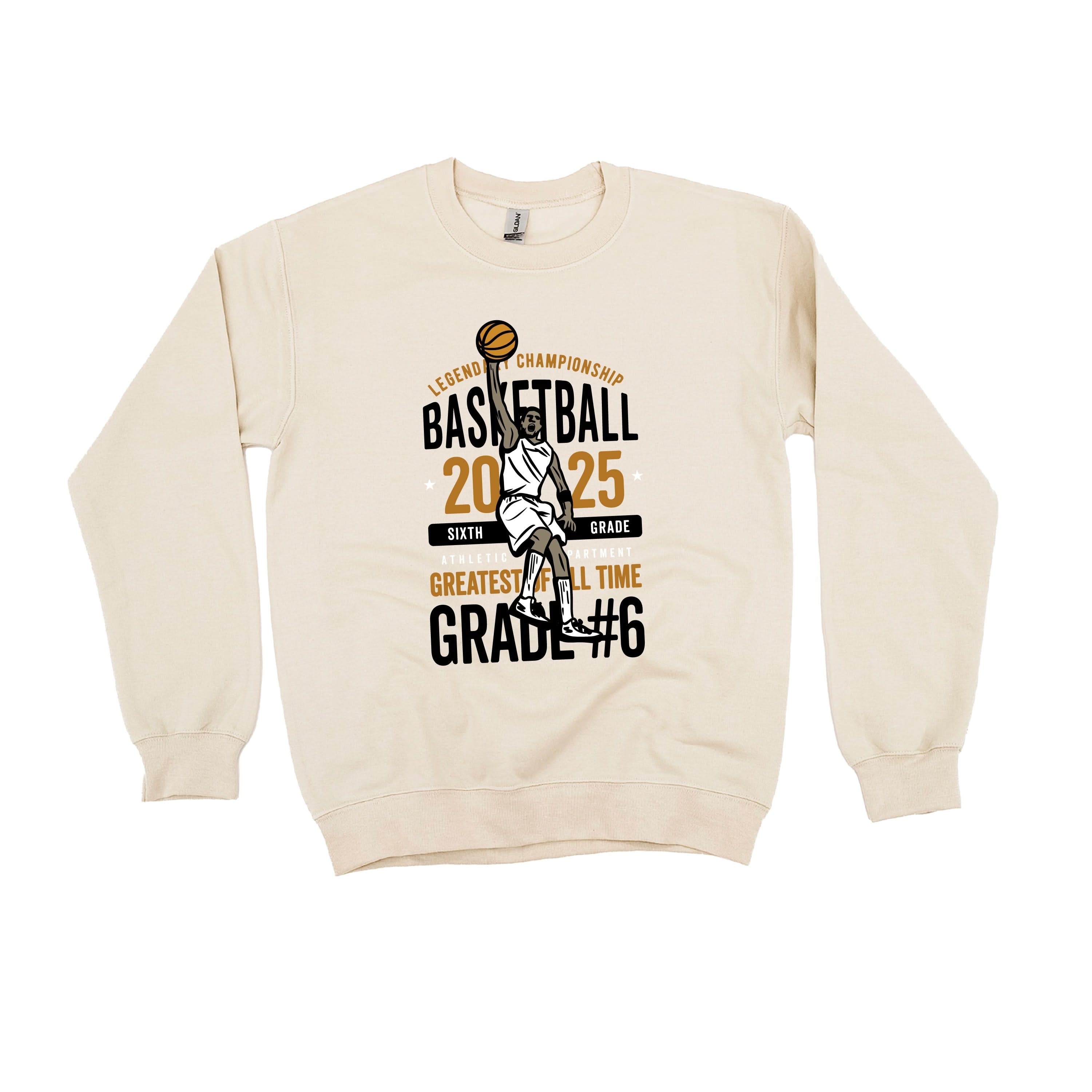 Legendary Basketball (Choose Your Grade) - Gray BASIC Fleece Little Mama Shirt Shop LLC