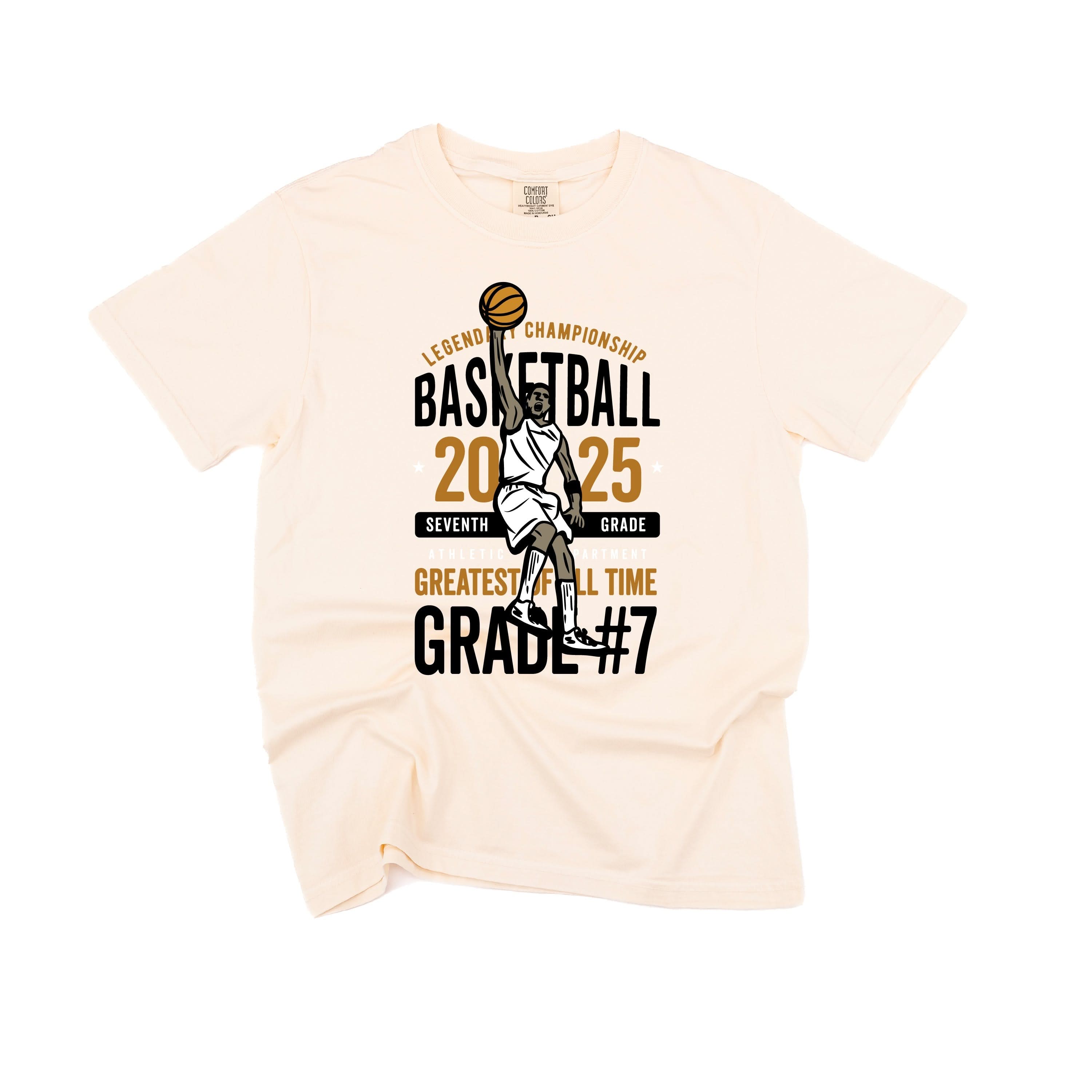 Legendary Basketball (Choose Your Grade) - Ivory Comfort Colors Tee Little Mama Shirt Shop