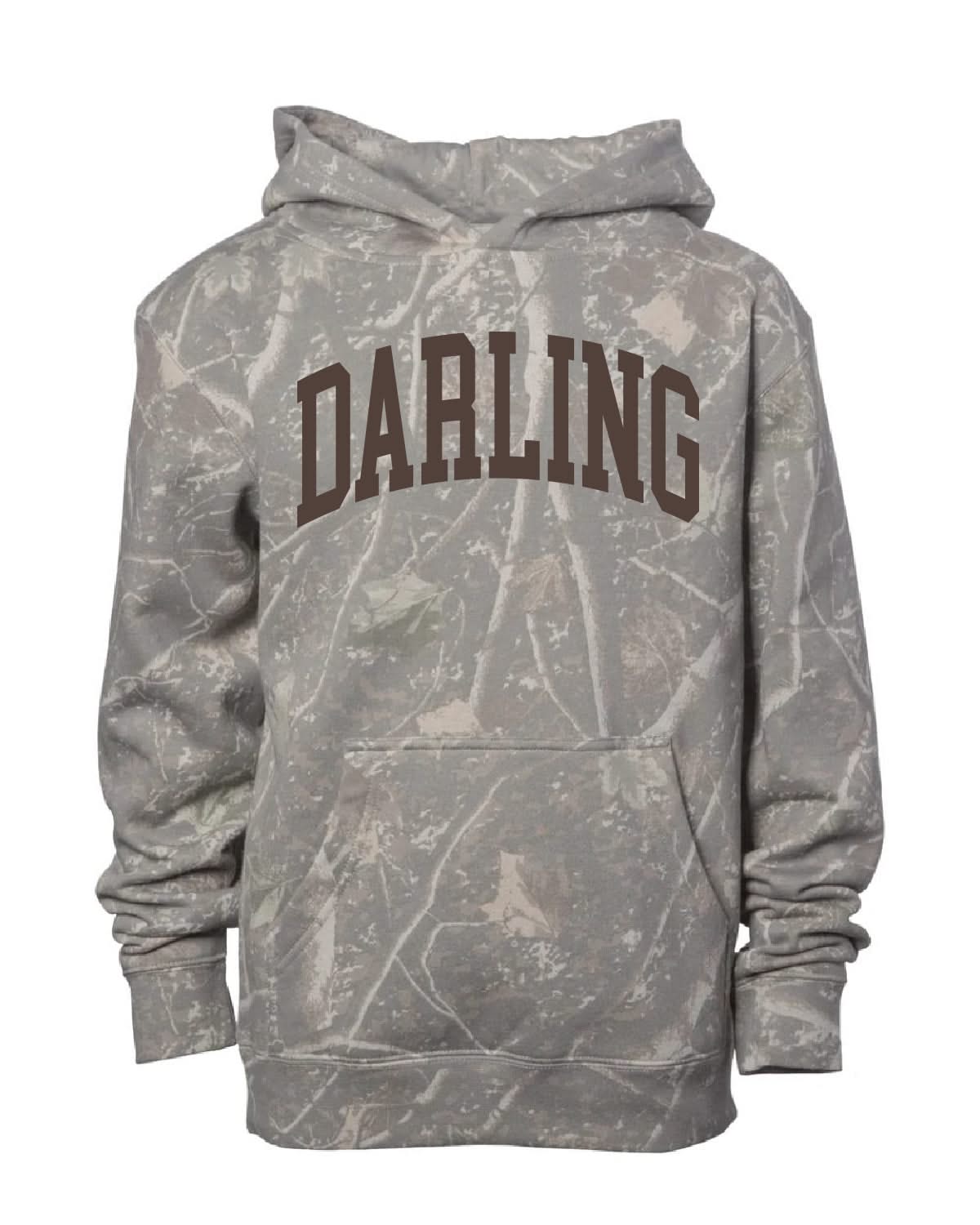 DARLING | Camo Child Hoodie | Girls Hoodie Little Mama Shirt Shop LLC