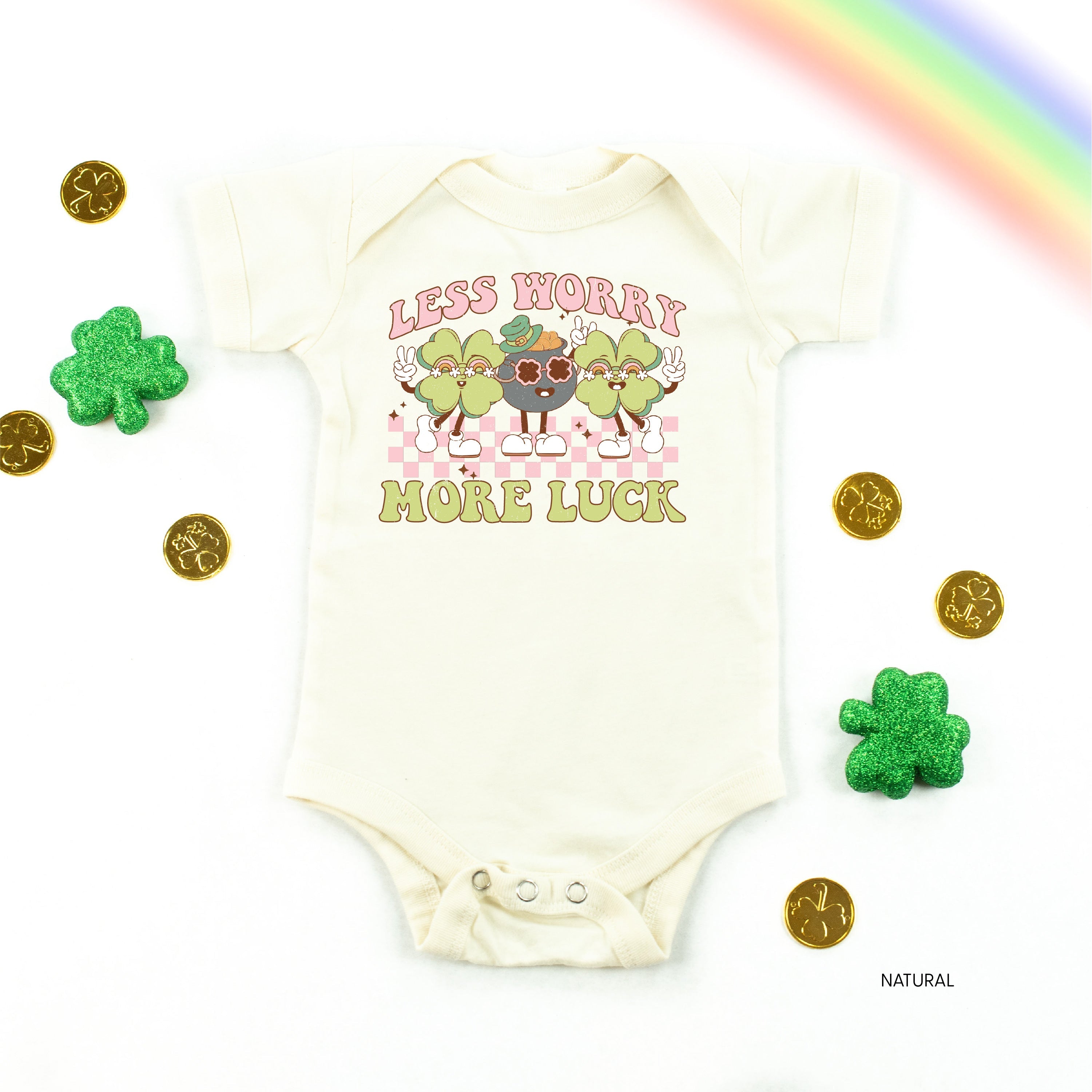 Less Worry More Luck - Infant Bodysuit/Tee Little Mama Shirt Shop