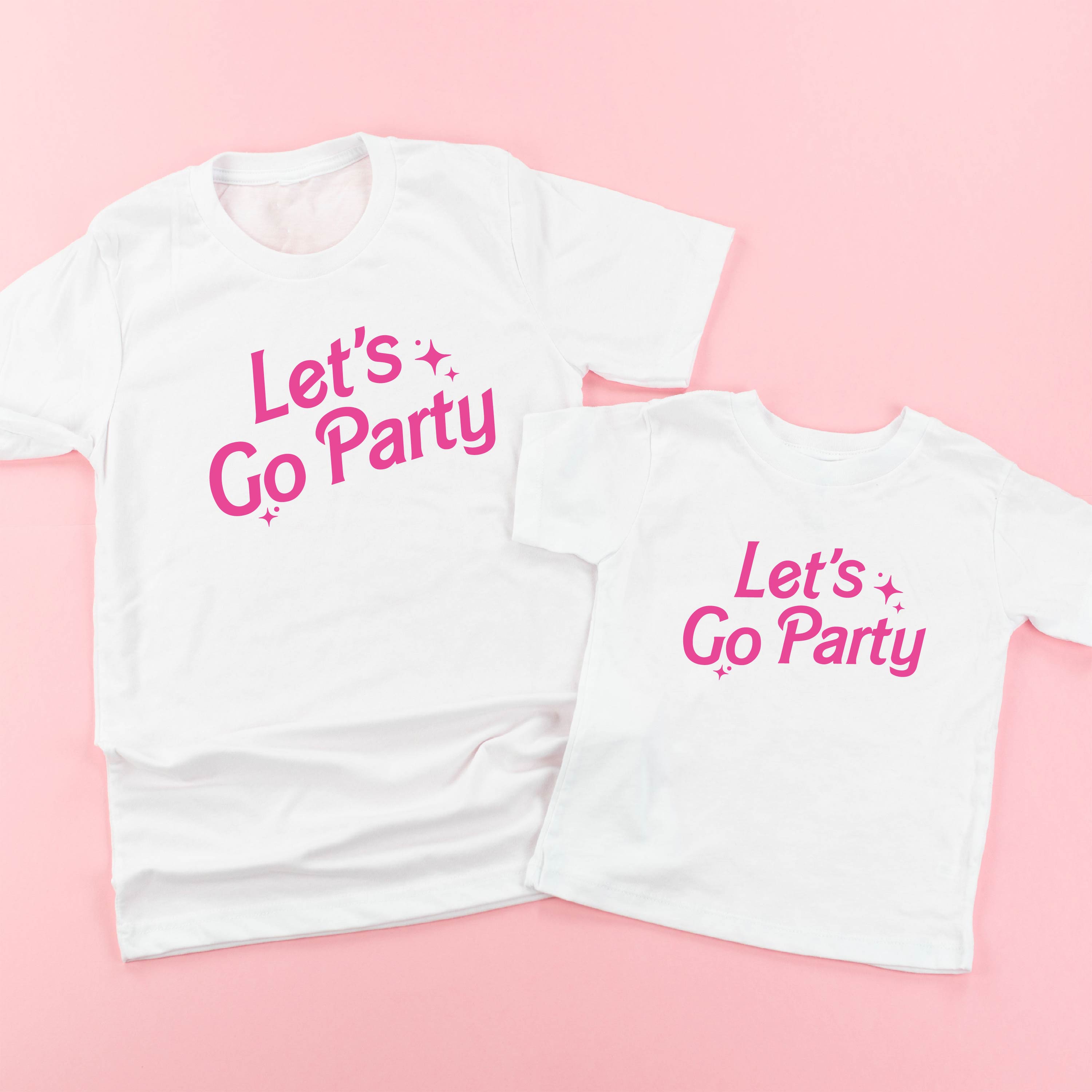 Let's Go Party (Barbie Party) - Set of 2 Tees Little Mama Shirt Shop