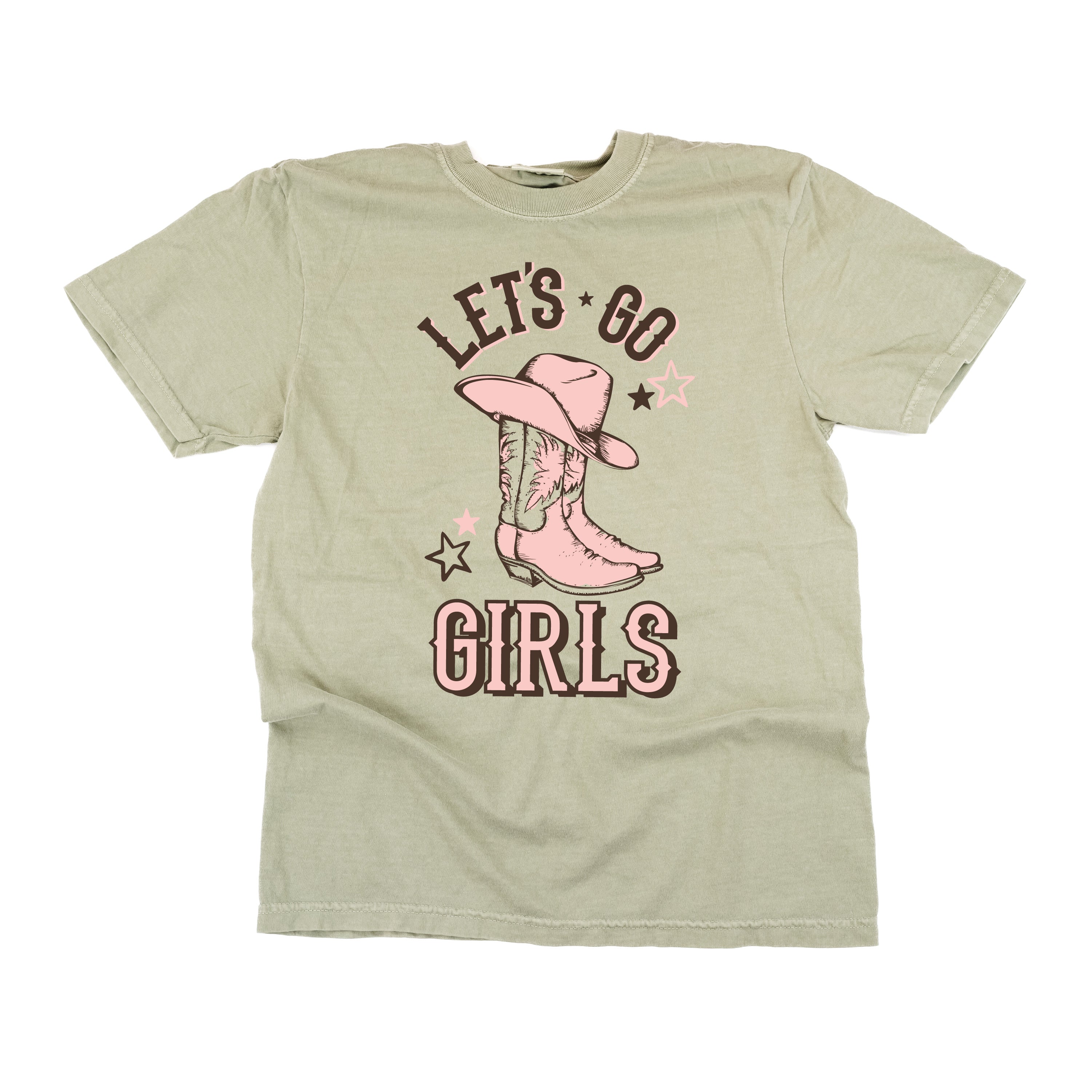 Let's Go Girls - (Cowgirl) - SHORT SLEEVE COMFORT COLORS TEE Little Mama Shirt Shop