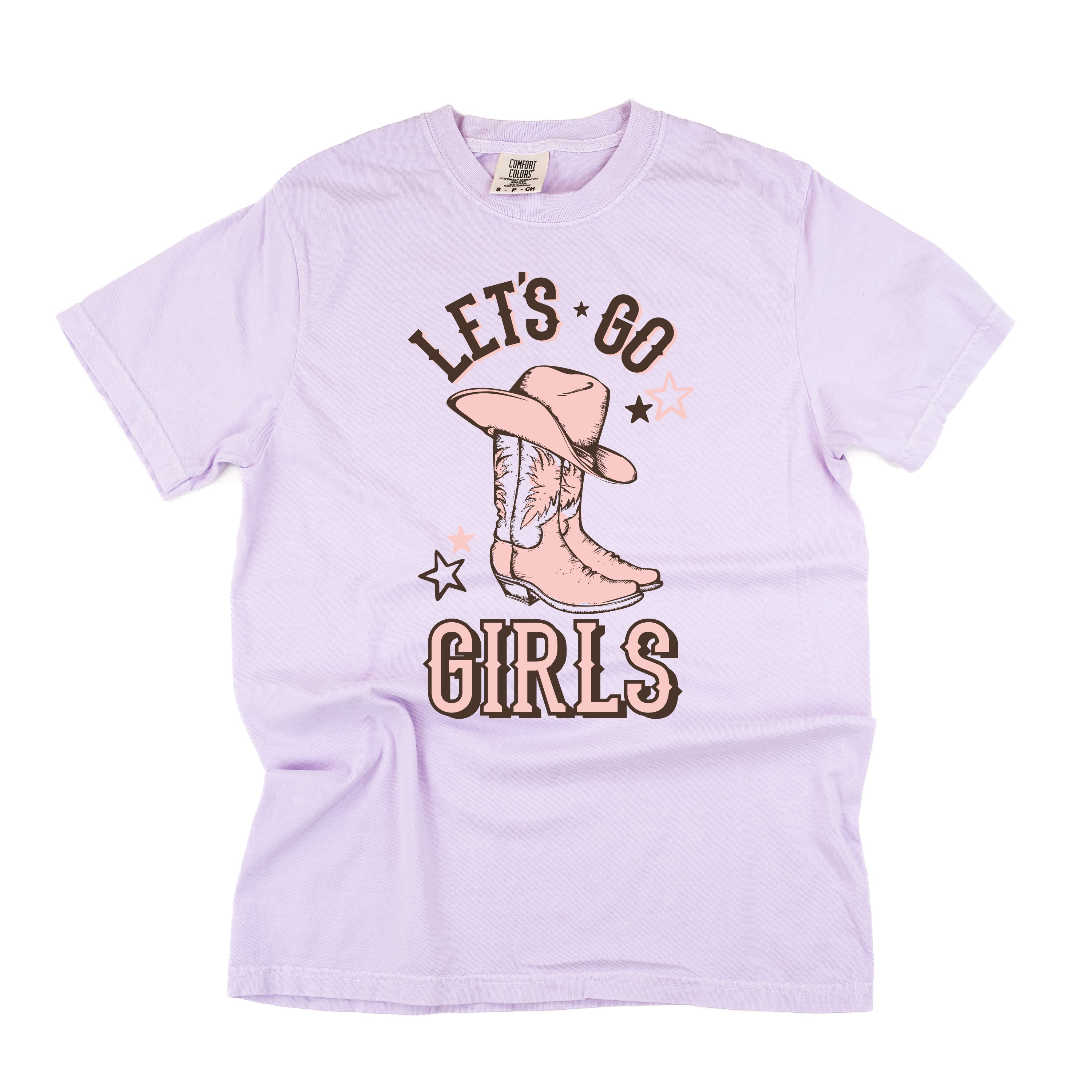Let's Go Girls - (Cowgirl) - SHORT SLEEVE COMFORT COLORS TEE Little Mama Shirt Shop