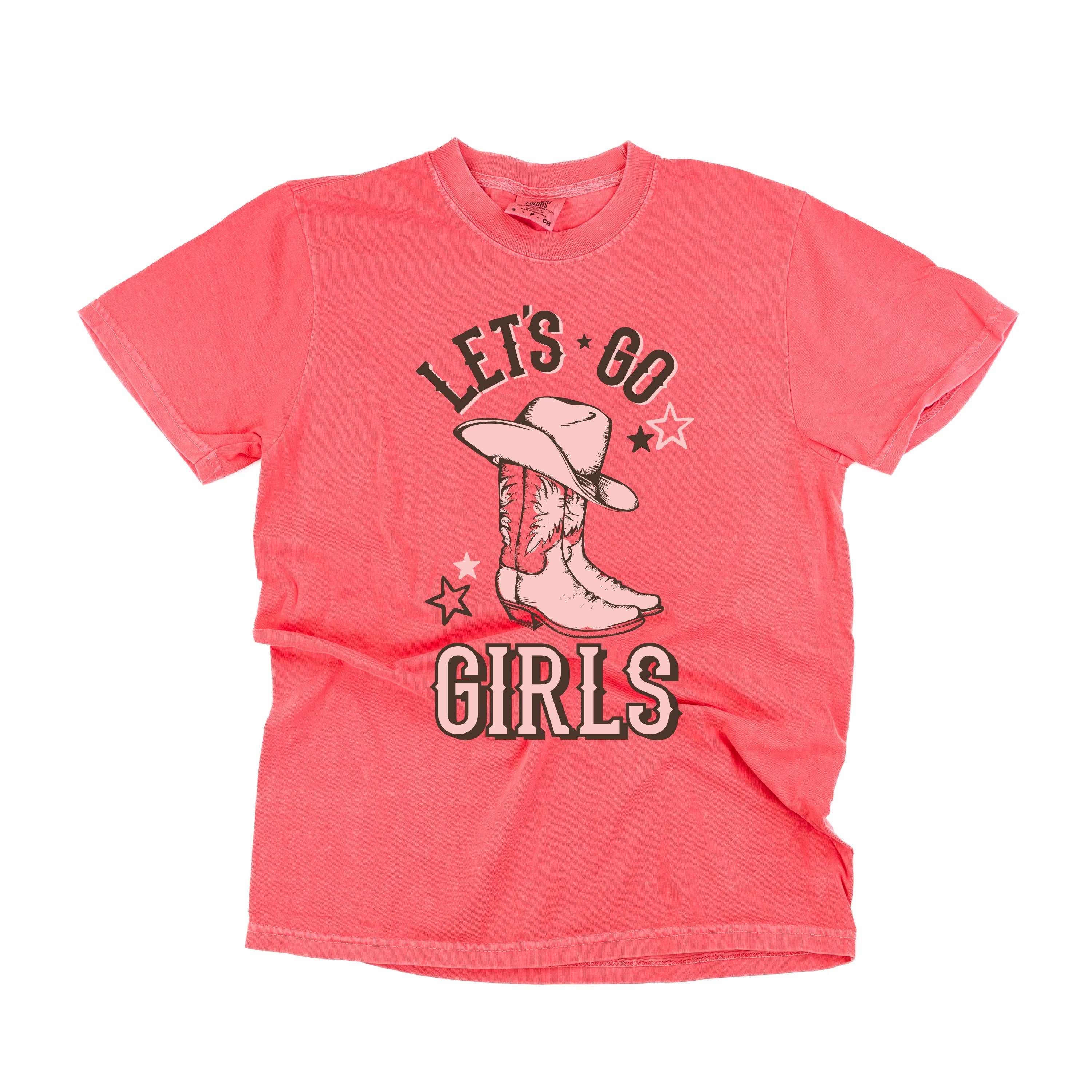 Let's Go Girls - (Cowgirl) - SHORT SLEEVE COMFORT COLORS TEE Little Mama Shirt Shop
